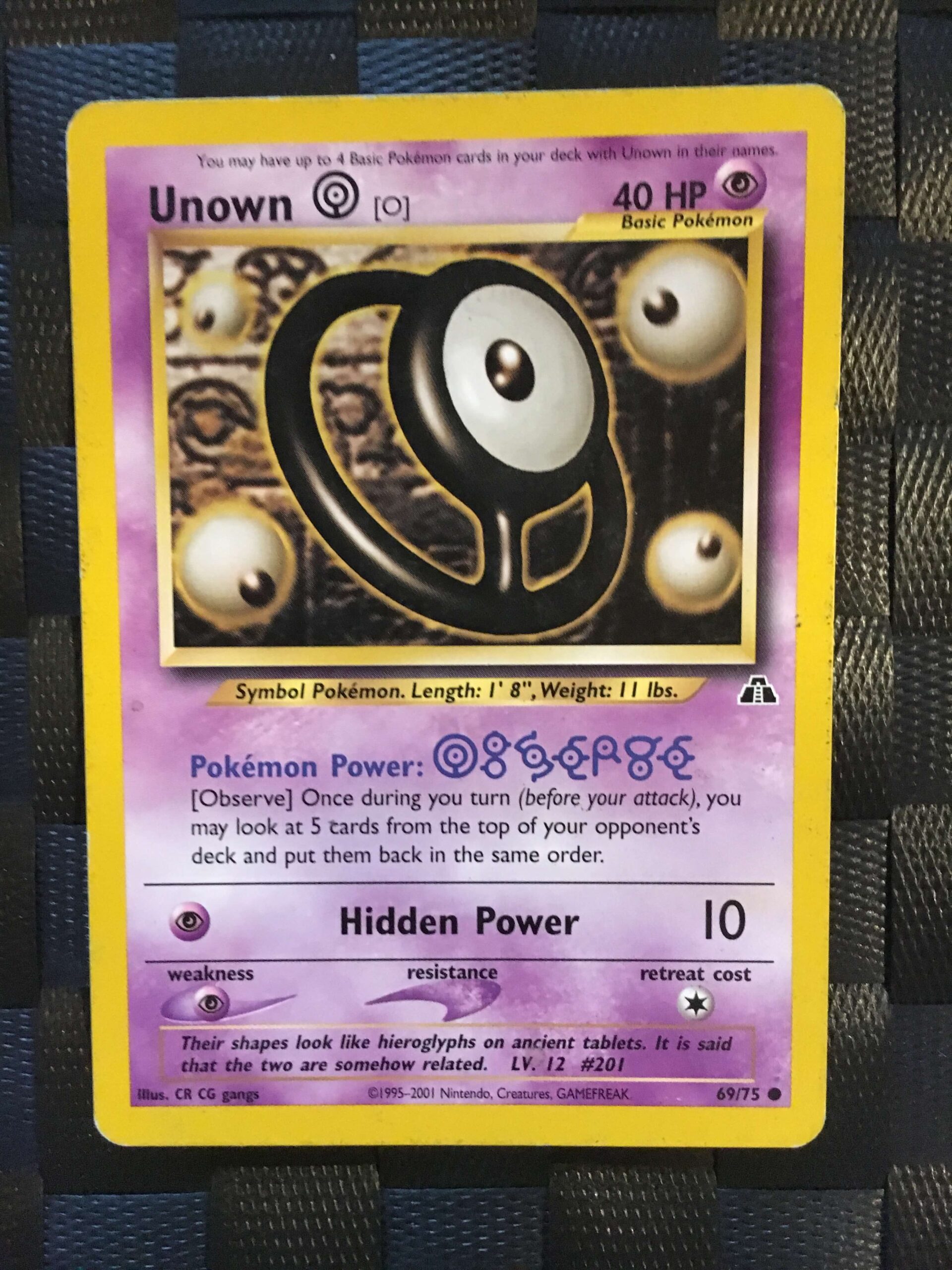 Unown O Common Neo Discovery 2