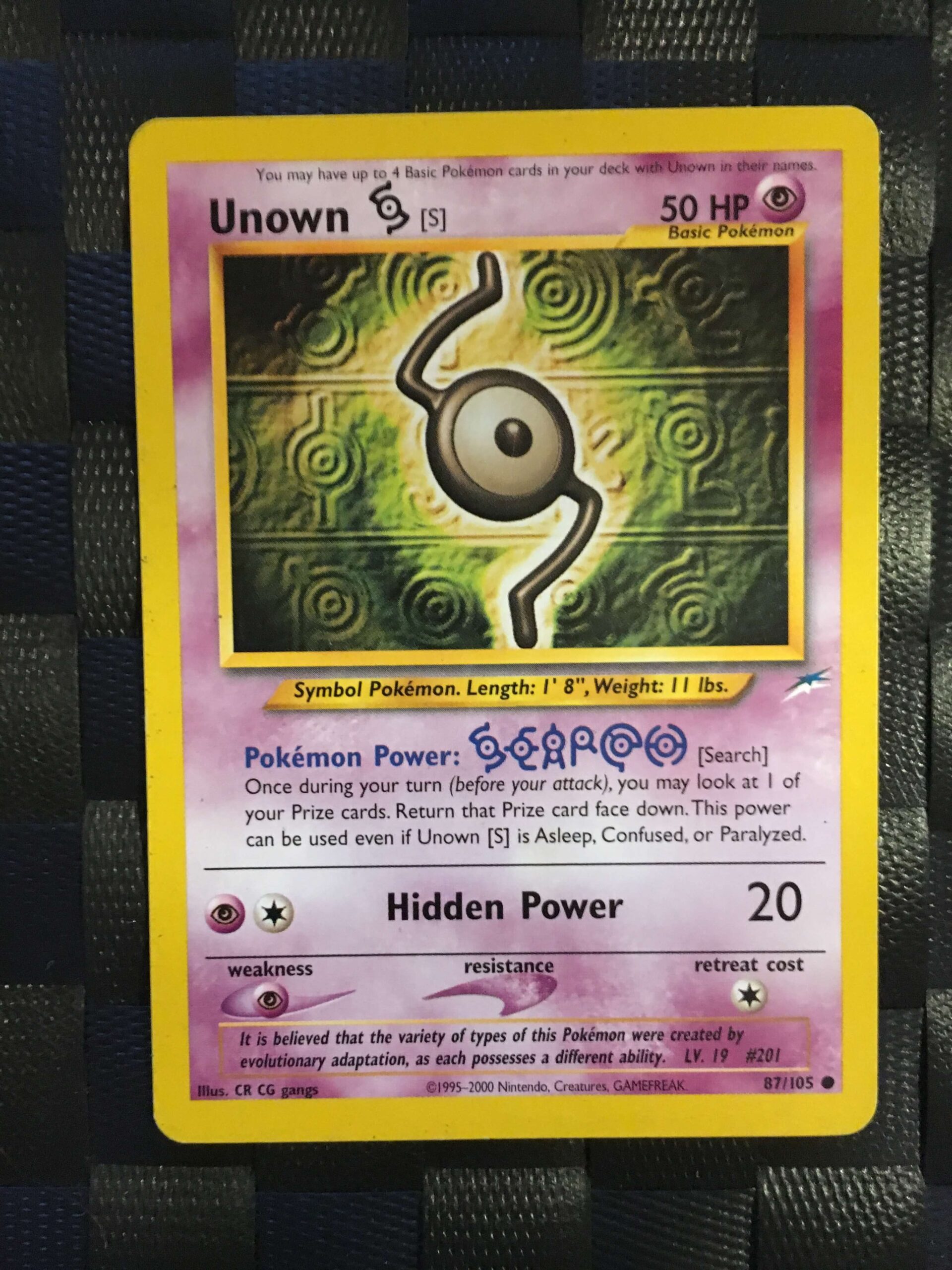 Unown S Common Neo Destiny 2 Unown S Common Neo Destiny 2