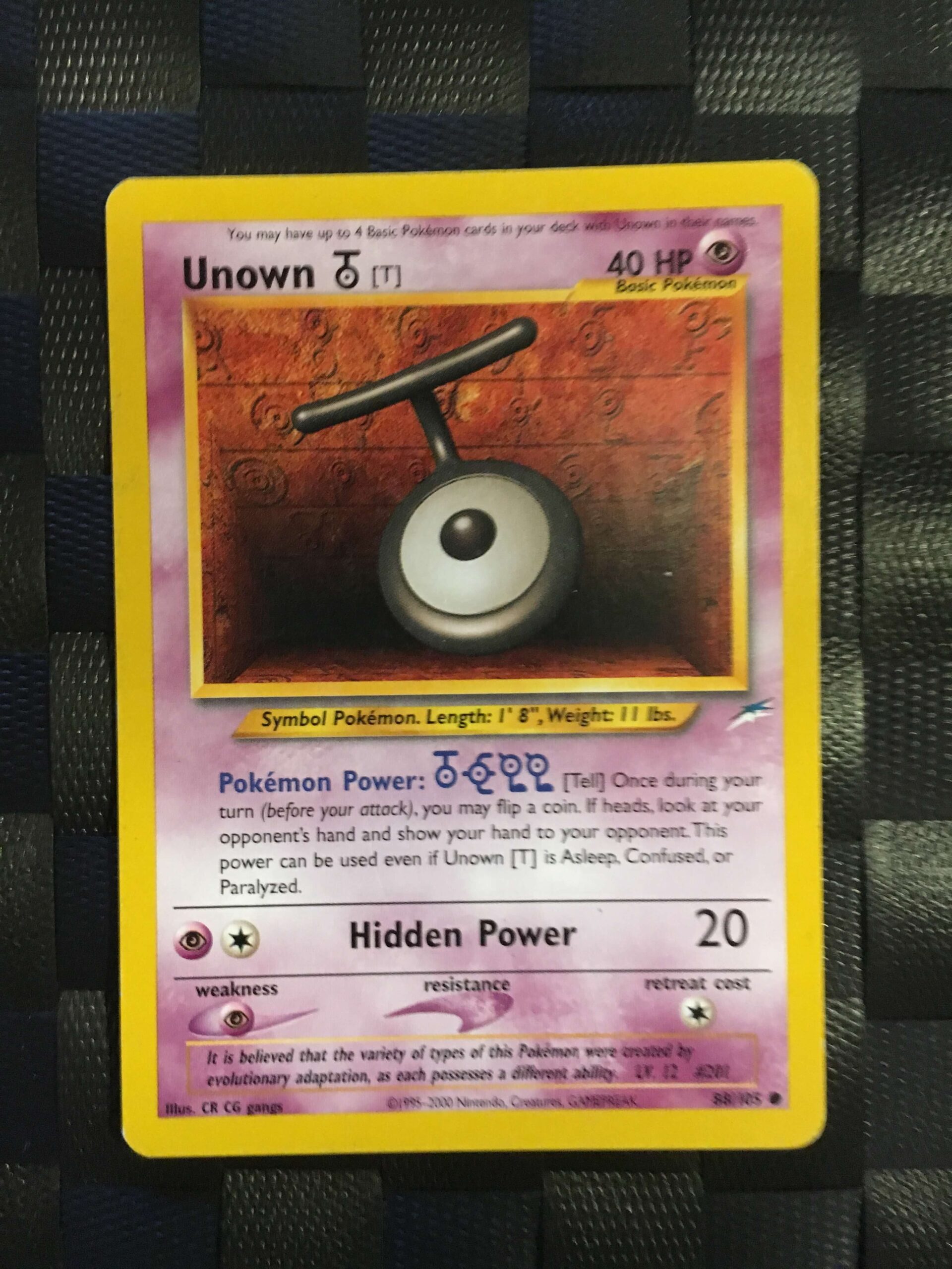Unown T Common Neo Destiny 2 Unown T Common Neo Destiny 2