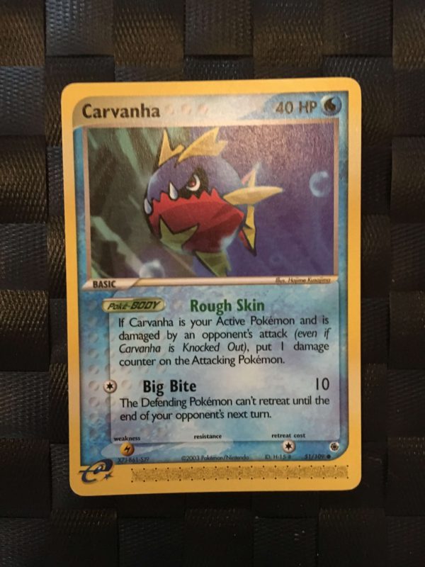 Carvanha Uncommon Ex Ruby & Sapphire