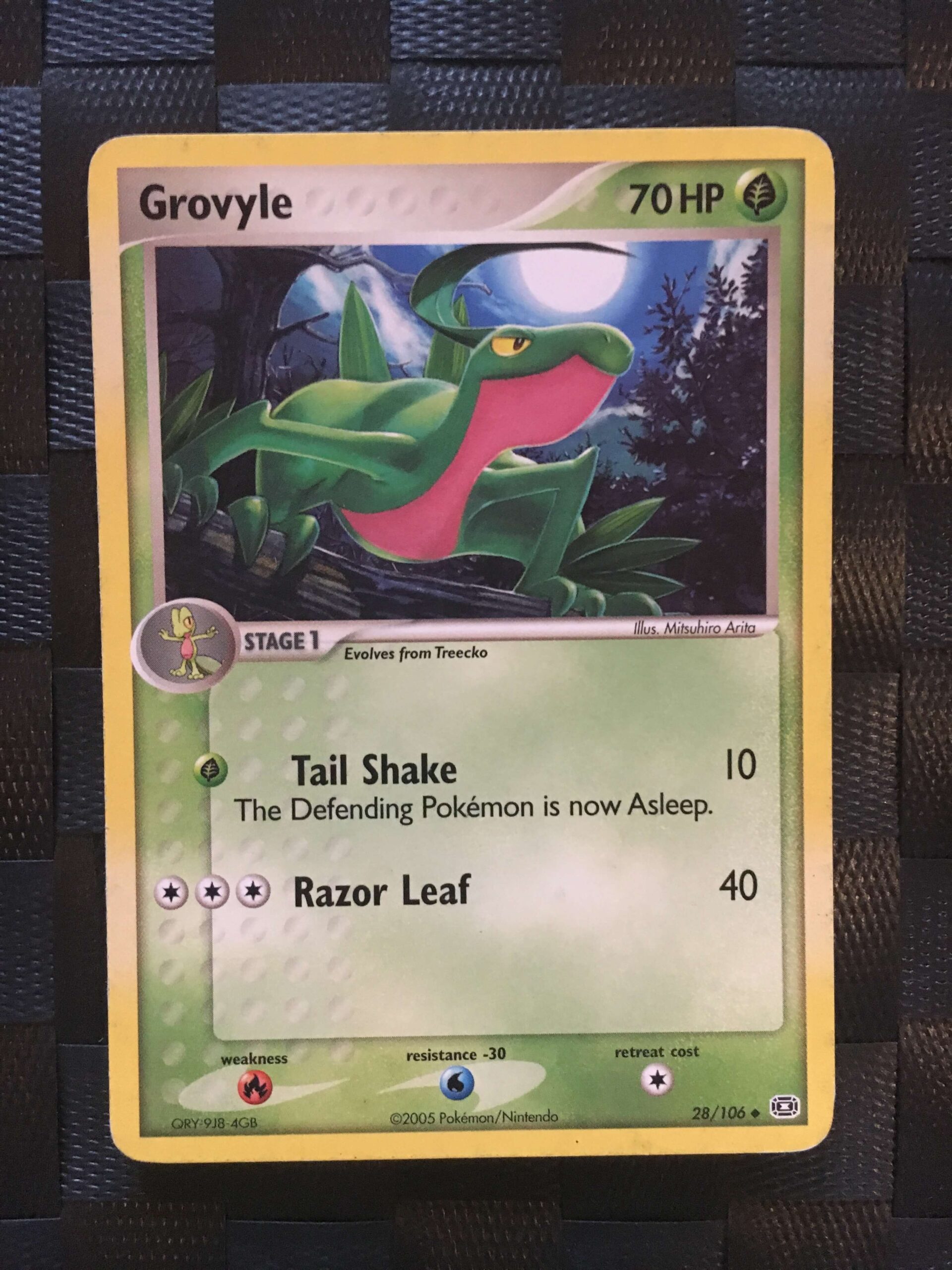 Grovyle Uncommon Ex Emerald