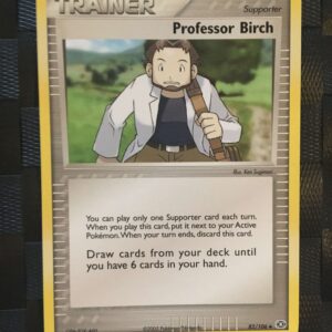 Professor Birch Uncommon Trainer Ex Emerald