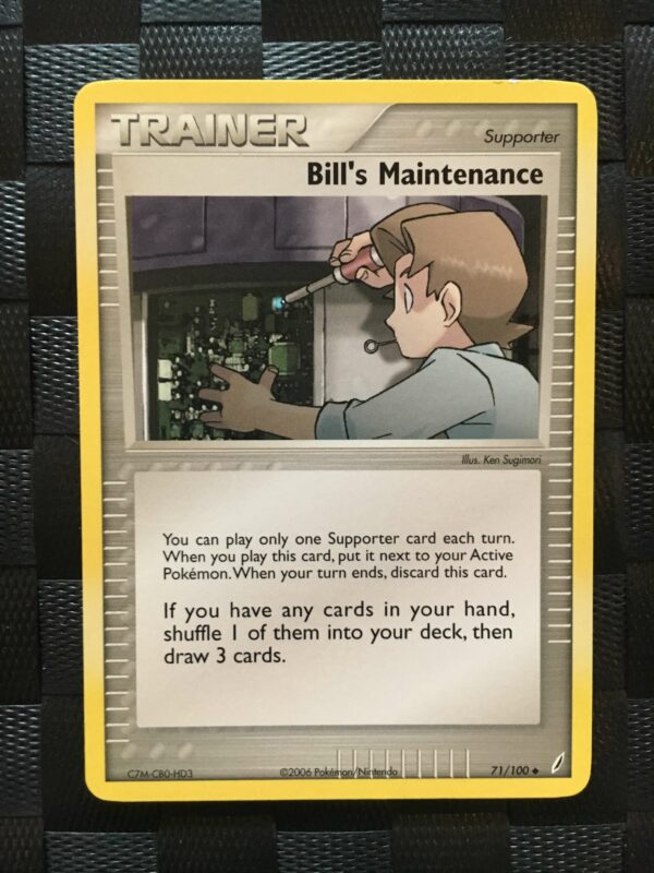 Bill's Maintenance Uncommon Trainer Ex Crystal Guardians