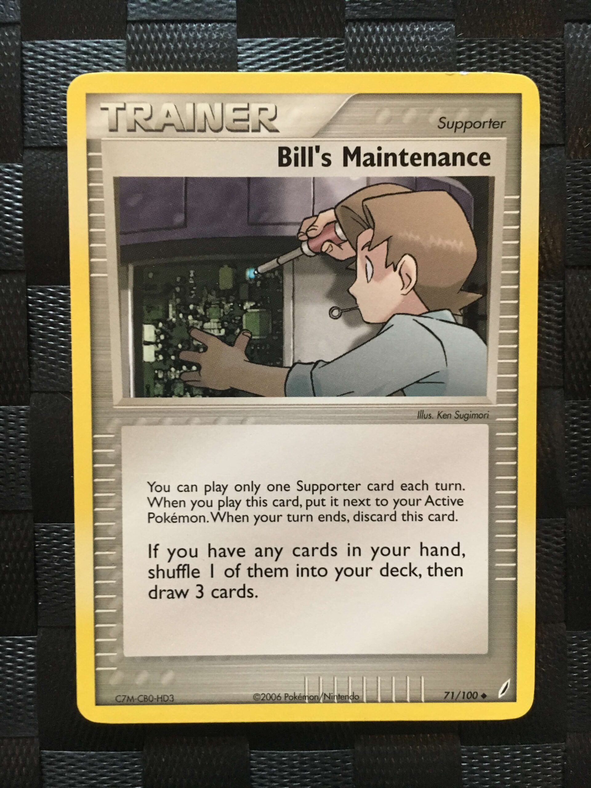 Bill's Maintenance Uncommon Trainer Ex Crystal Guardians Bill's Maintenance Uncommon Trainer Ex Crystal Guardians
