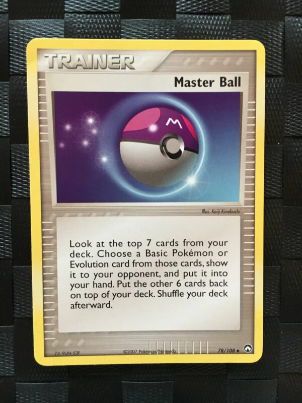 Master Ball Uncommon Trainer Ex Power Keepers