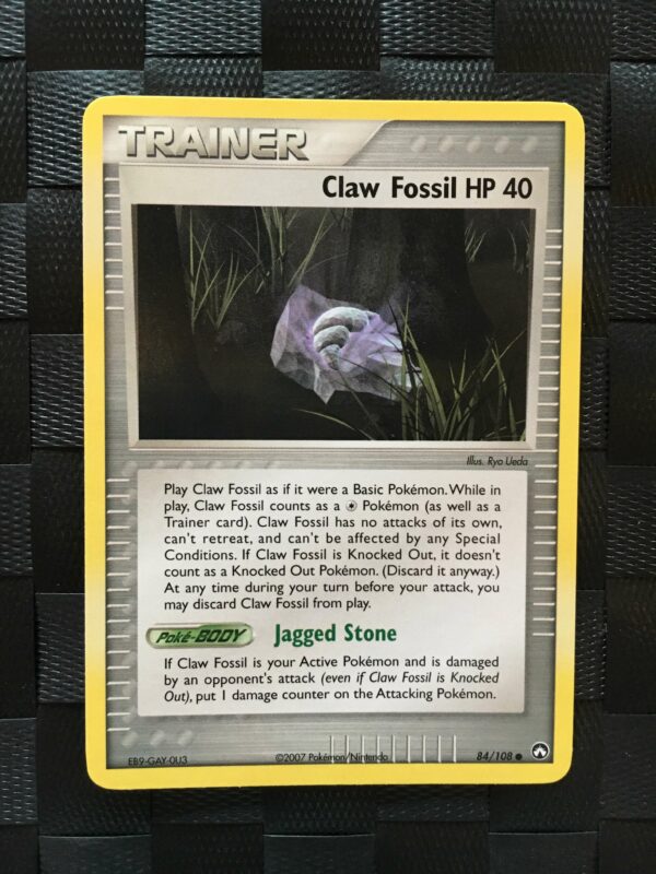 Claw Fossil HP 40 Common Trainer Ex Power Keepers