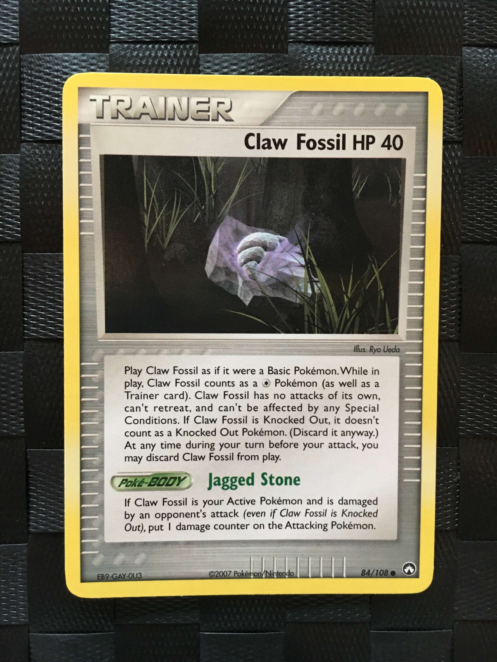 Claw Fossil HP 40 Common Trainer Ex Power Keepers Claw Fossil HP 40 Common Trainer Ex Power Keepers