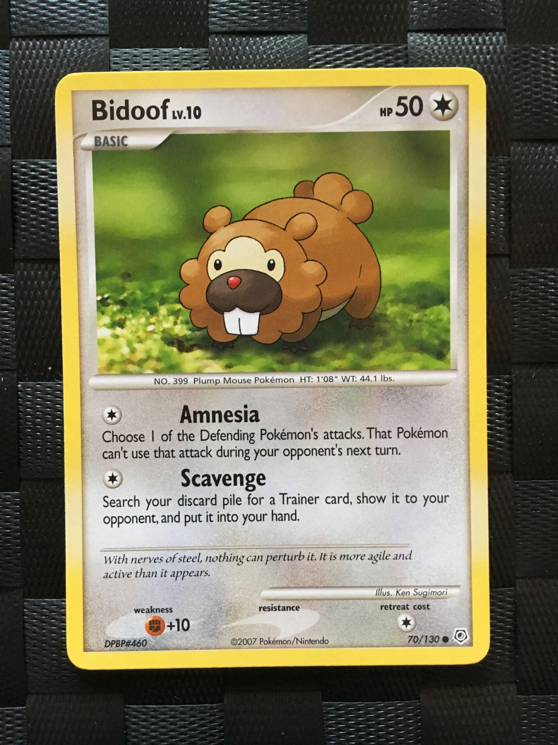 Bidoof Common Diamond & Pearl