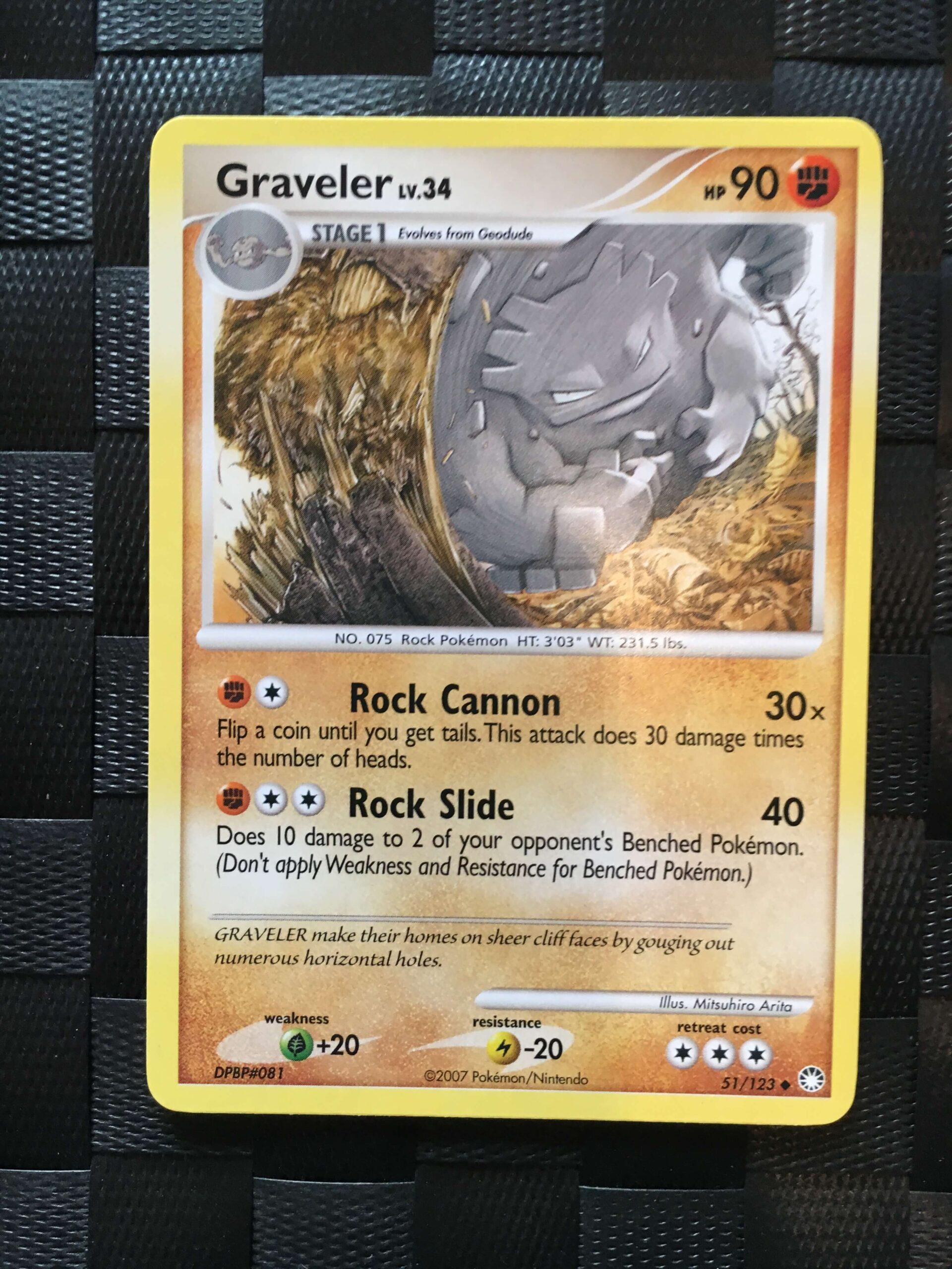 Graveler Uncommon Diamond & Pearl: Mysterious Treasures Graveler Uncommon Diamond & Pearl: Mysterious Treasures