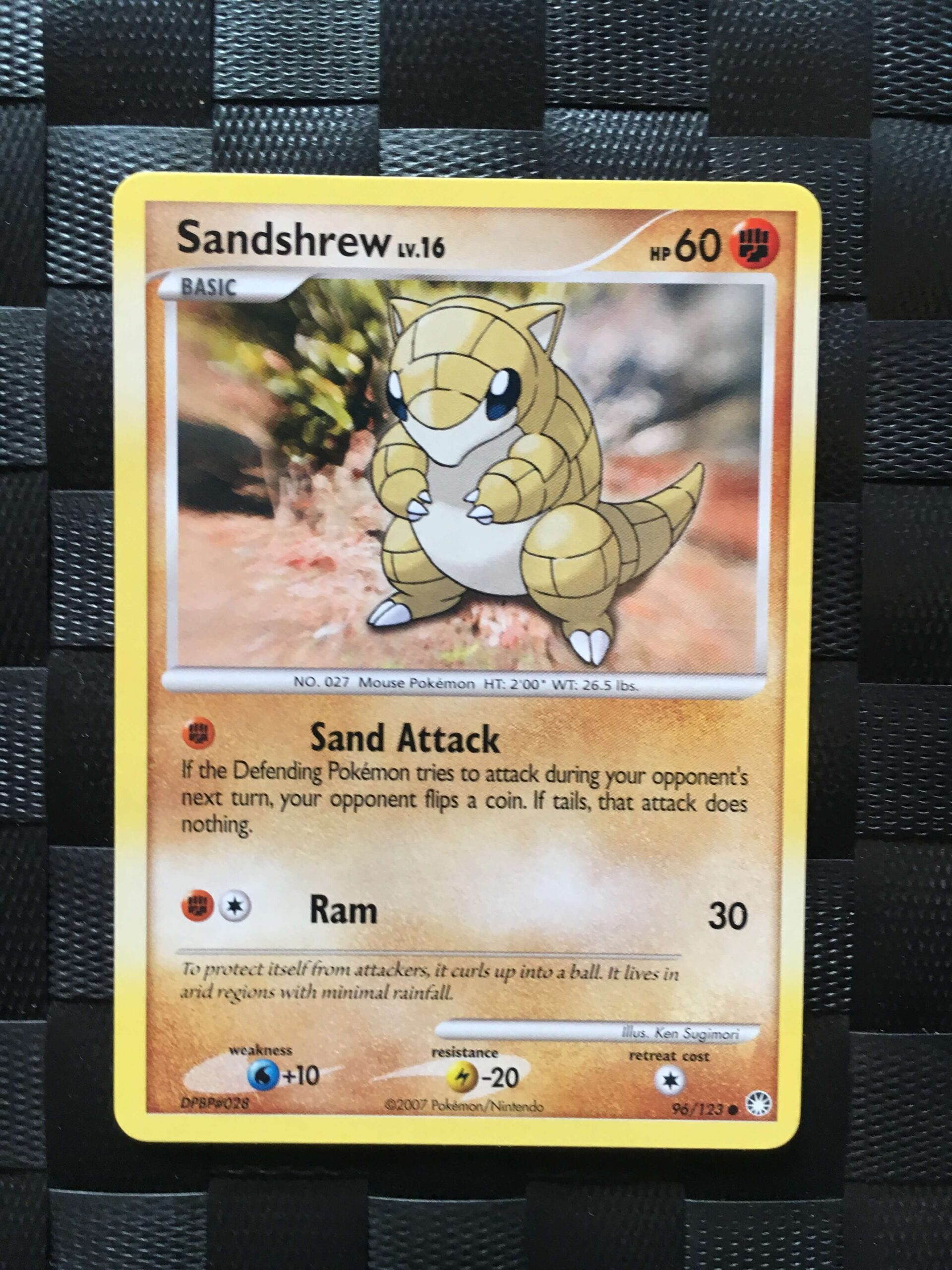 Sandshrew Common Diamond & Pearl: Mysterious Treasures Sandshrew Common Diamond & Pearl: Mysterious Treasures