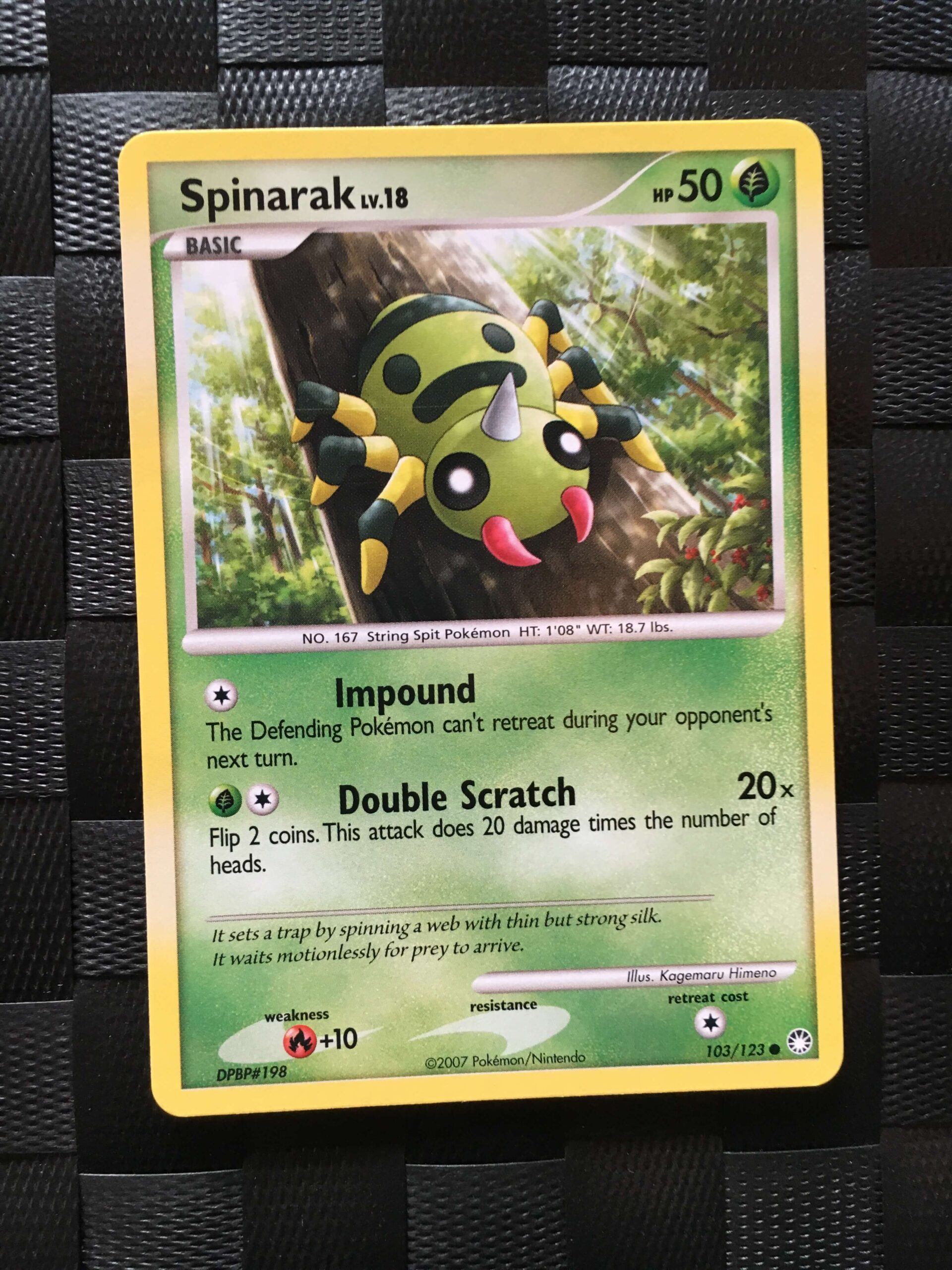 Spinarak Common Diamond & Pearl: Mysterious Treasures Spinarak Common Diamond & Pearl: Mysterious Treasures