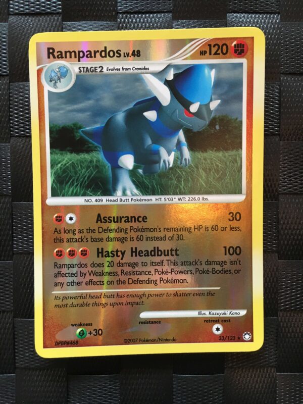 Rampardos Rare Reverse Diamond & Pearl: Mysterious Treasures