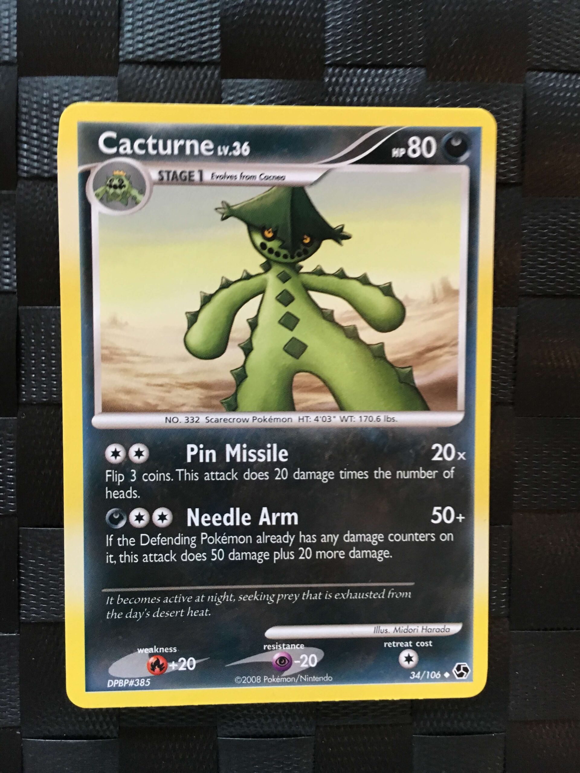 Cacturne Uncommon Diamond & Pearl: Great Encounters Cacturne Uncommon Diamond & Pearl: Great Encounters