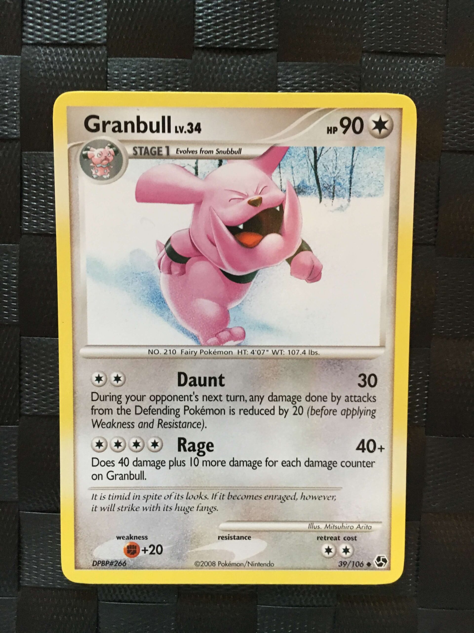 Granbull Uncommon Diamond & Pearl: Great Encounters Granbull Uncommon Diamond & Pearl: Great Encounters