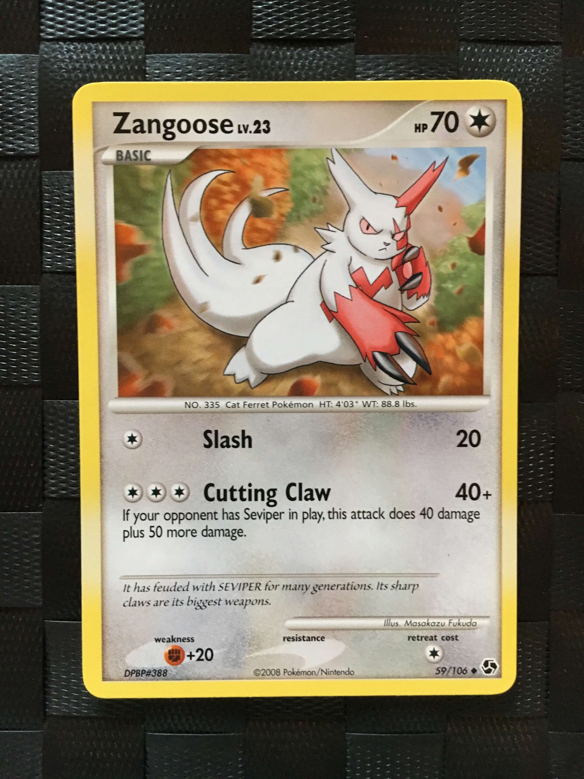 Zangoose Uncommon Diamond & Pearl: Great Encounters