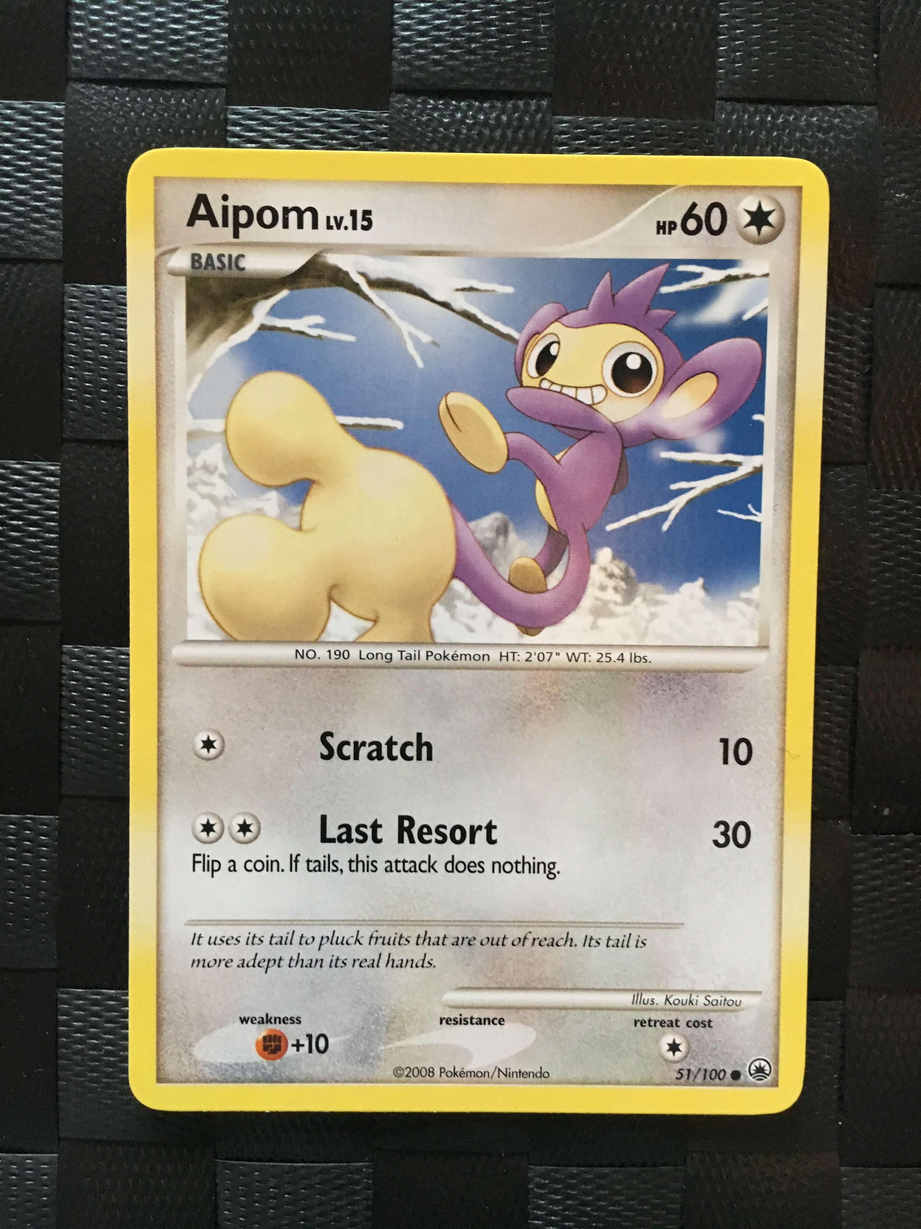 Aipom Common #51/100 – Diamond & Pearl: Majestic Dawn | Pokeverden.dk