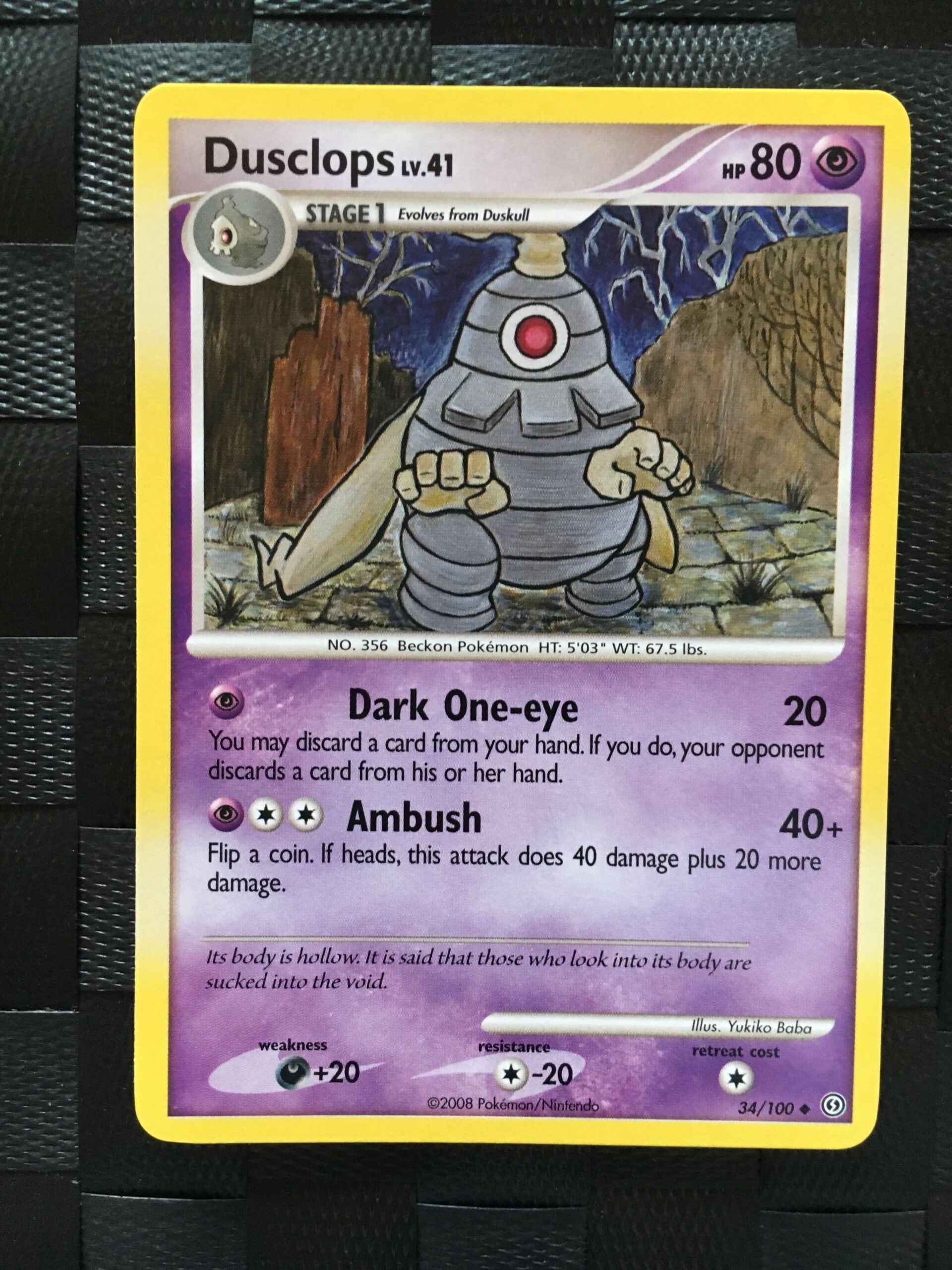 Dusclops Uncommon Diamond & Pearl: Stormfront Dusclops Uncommon Diamond & Pearl: Stormfront