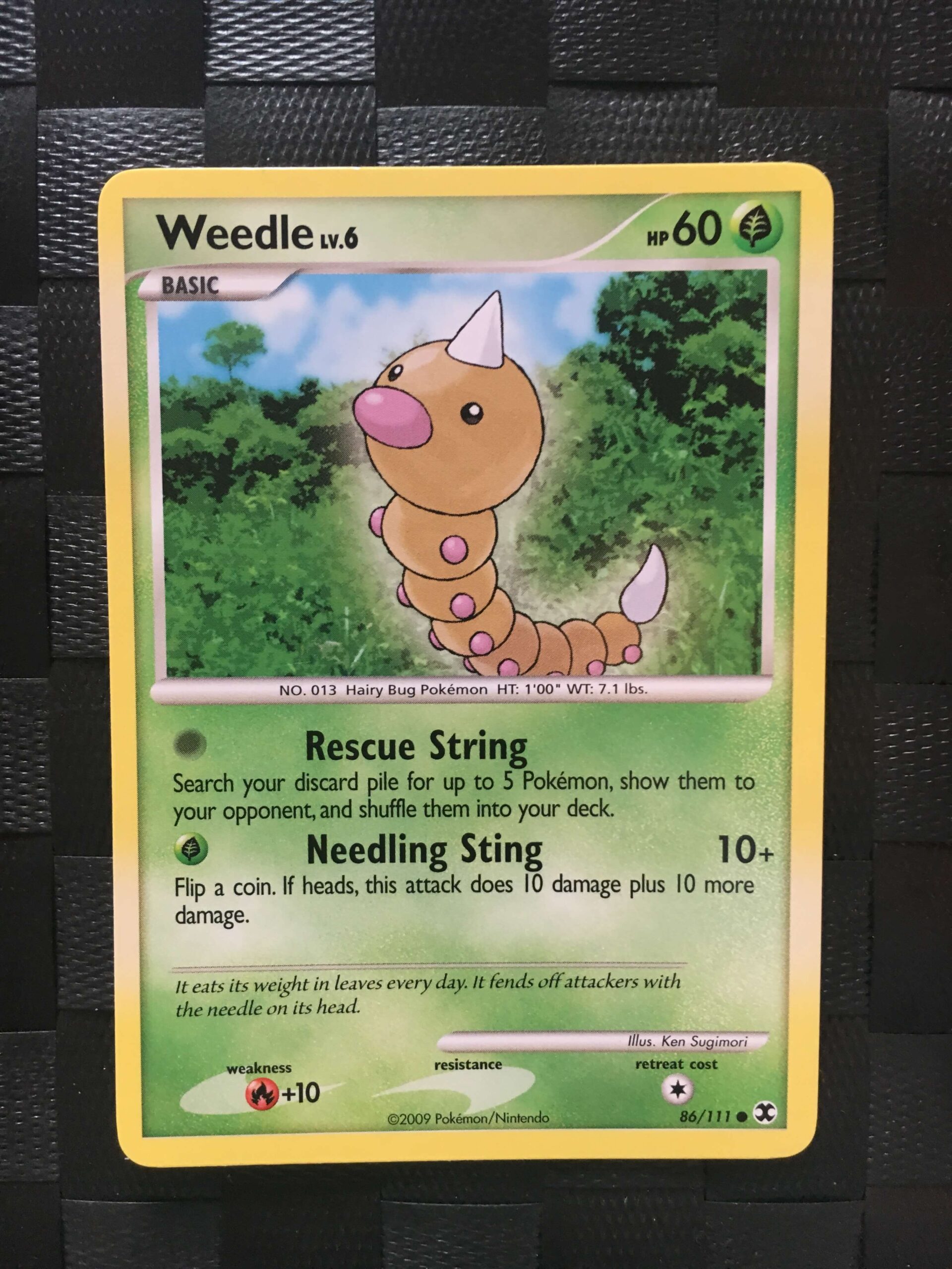Weedle Common Platinum: Rising Rivals Weedle Common Platinum: Rising Rivals