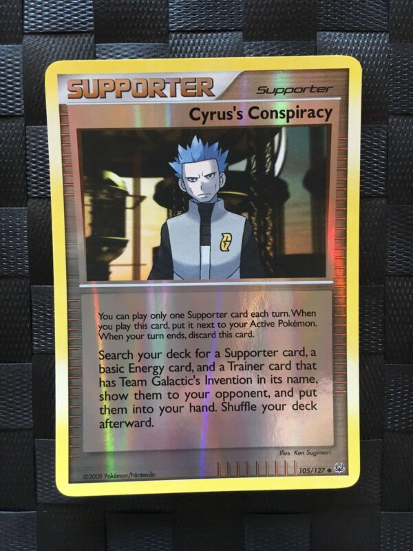 Cyrus’s Conspiracy Uncommon Trainer Reverse Platinum