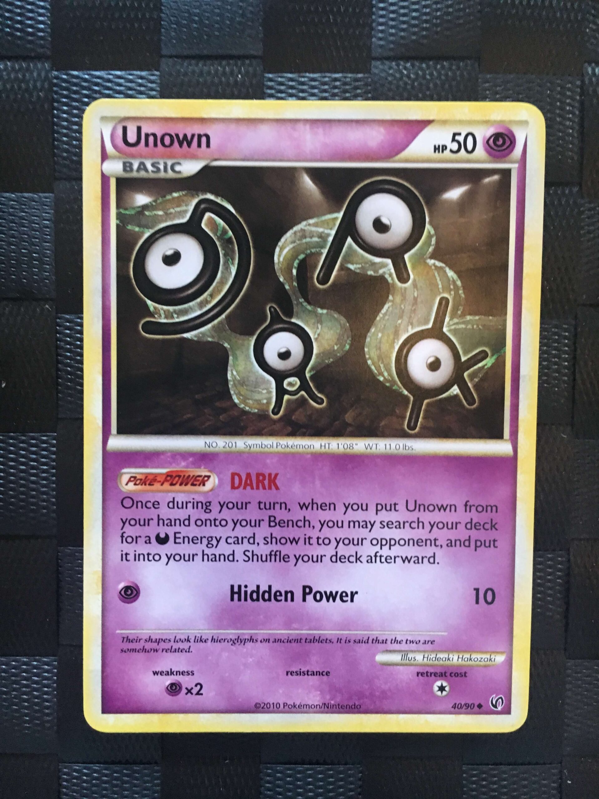 Unown Uncommon HGSS Undaunted Unown Uncommon HGSS Undaunted