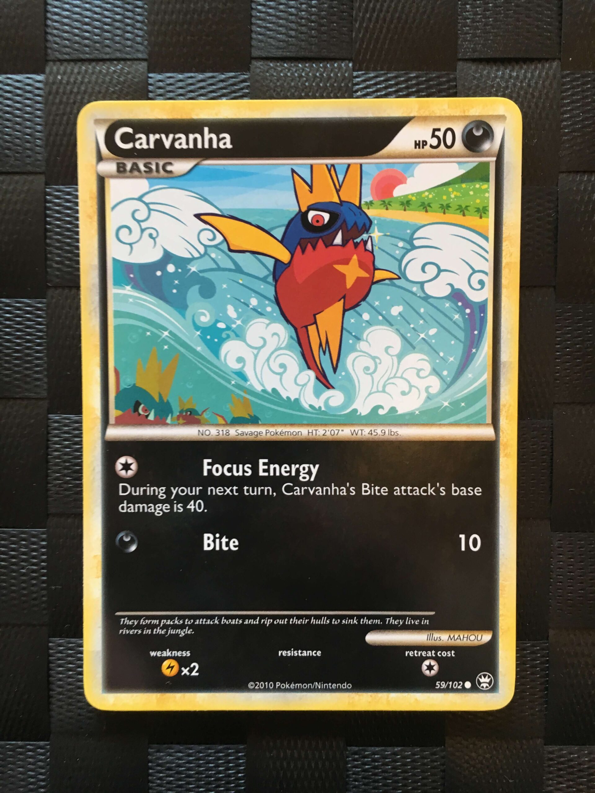 Carvanha Common HGSS Triumphant