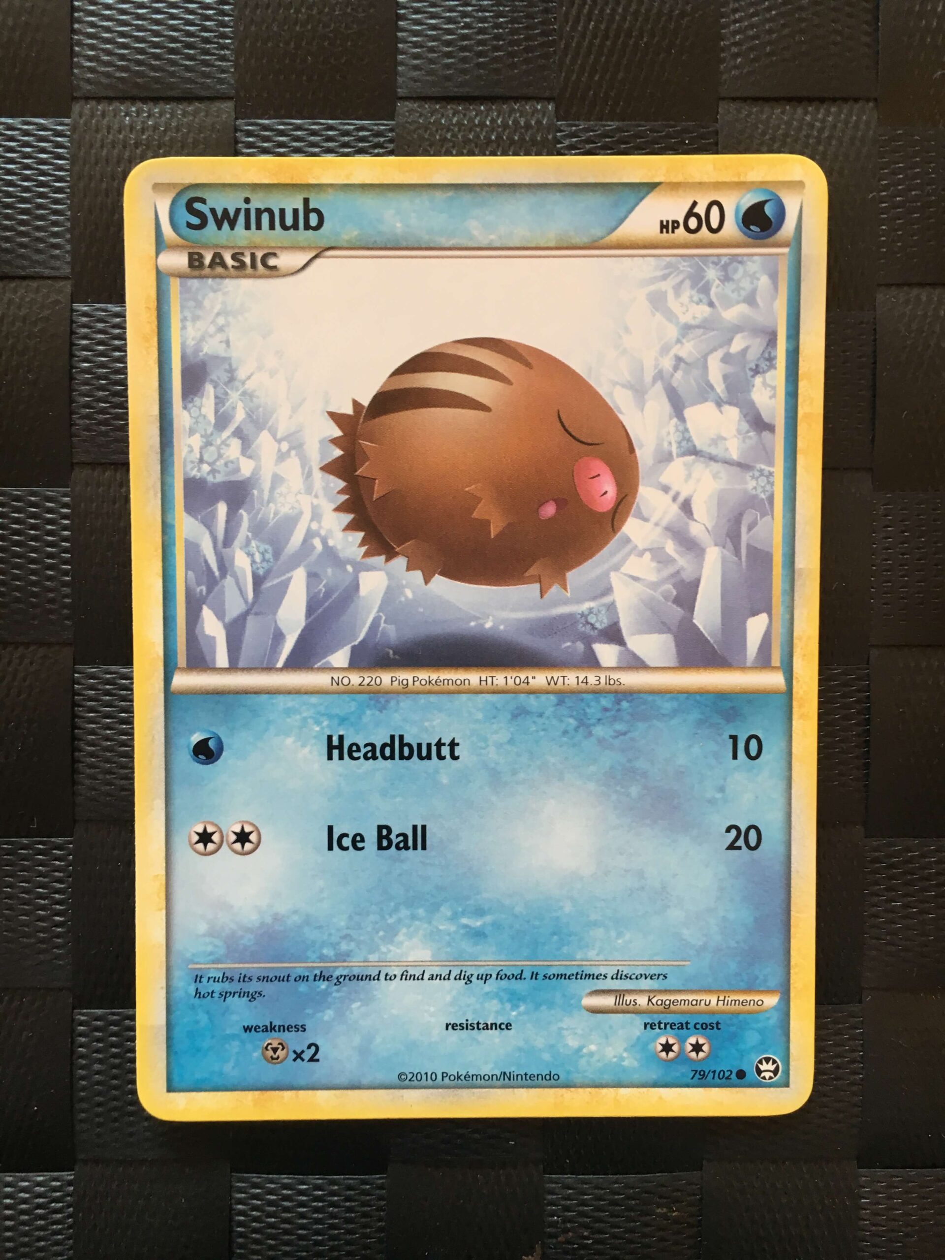 Swinub Common HGSS Triumphant