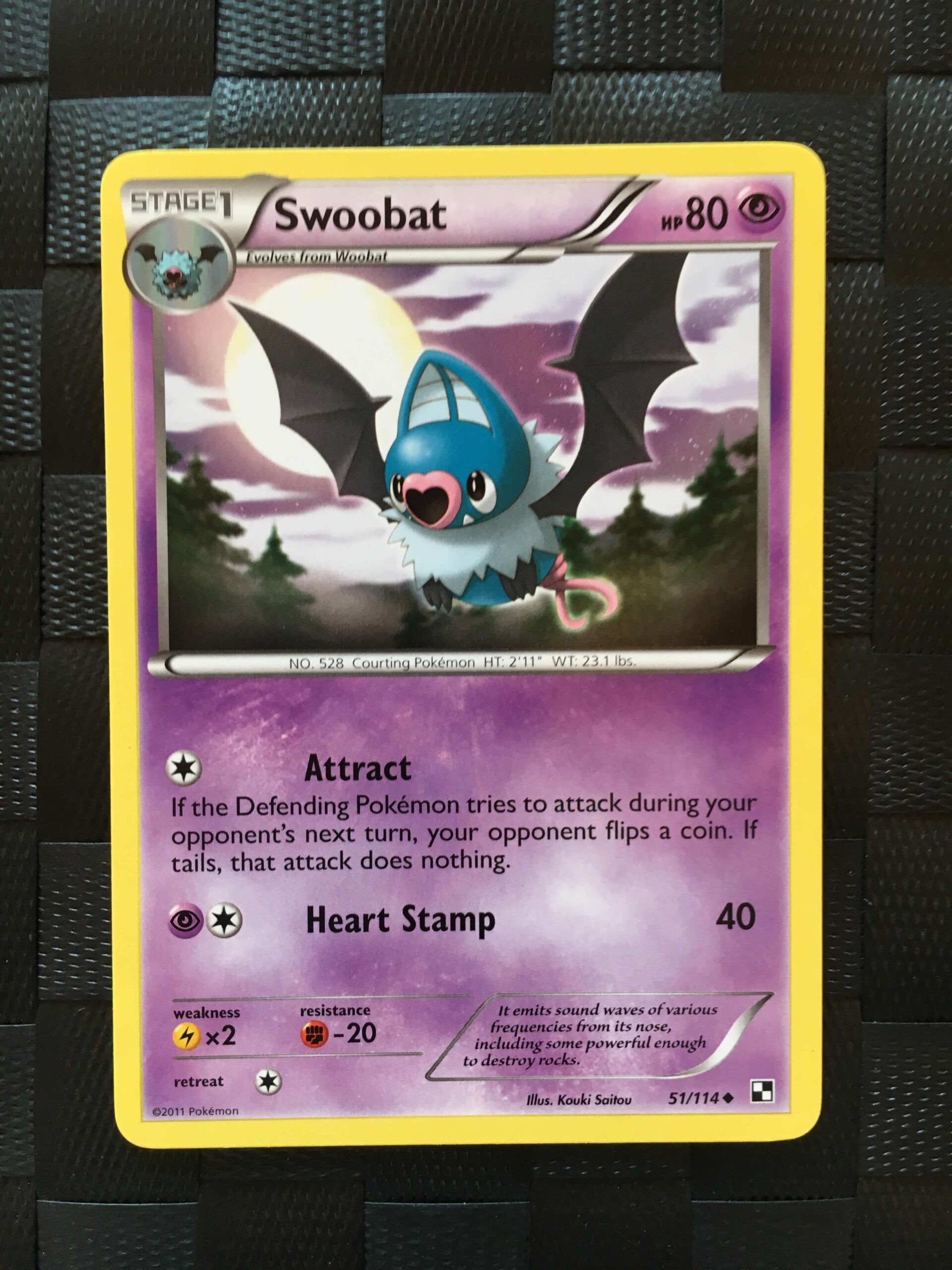Swoobat Uncommon Black & White Swoobat Uncommon Black & White