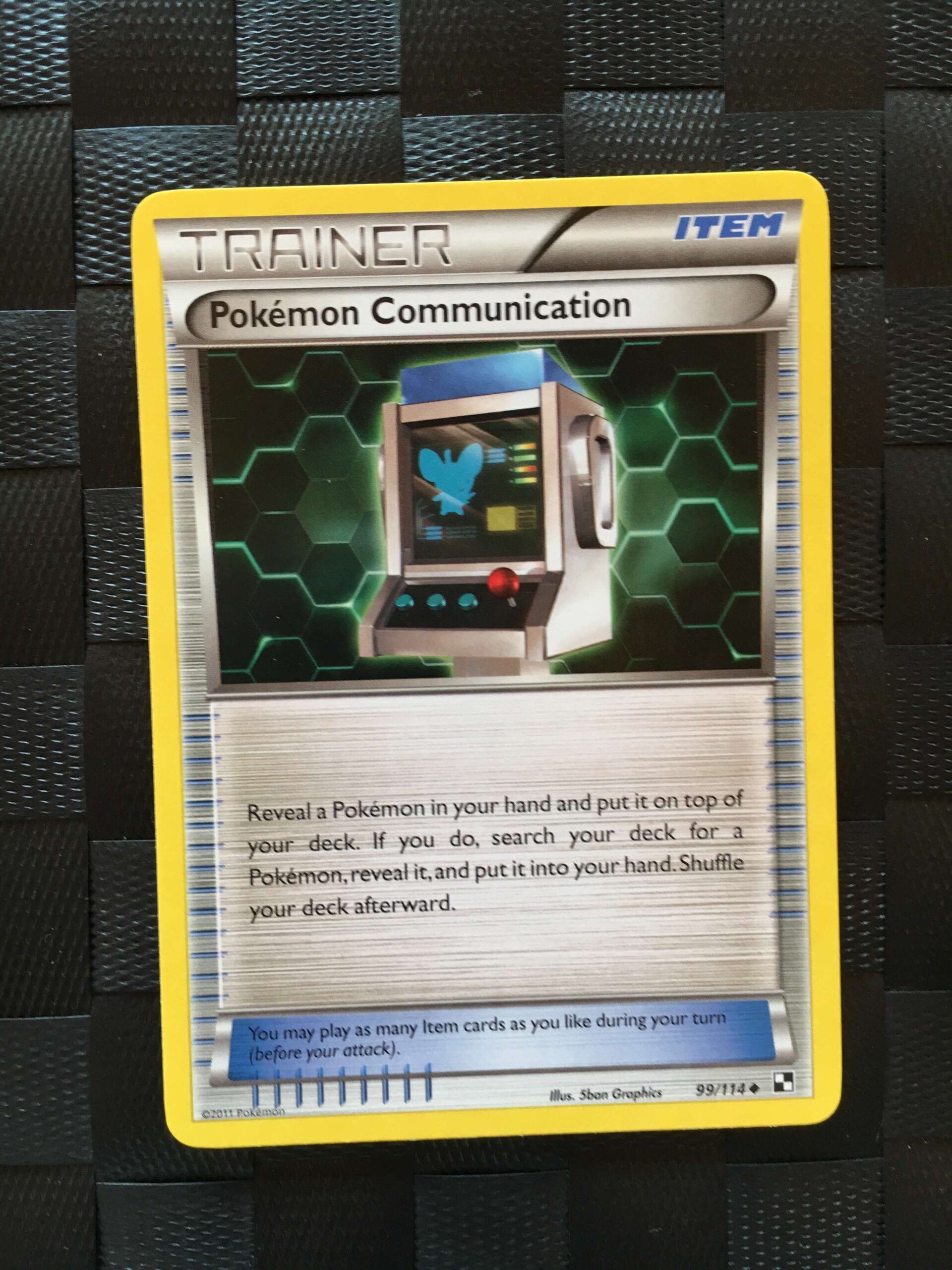 Pokémon Communication Uncommon Trainer Black & White Pokémon Communication Uncommon Trainer Black & White