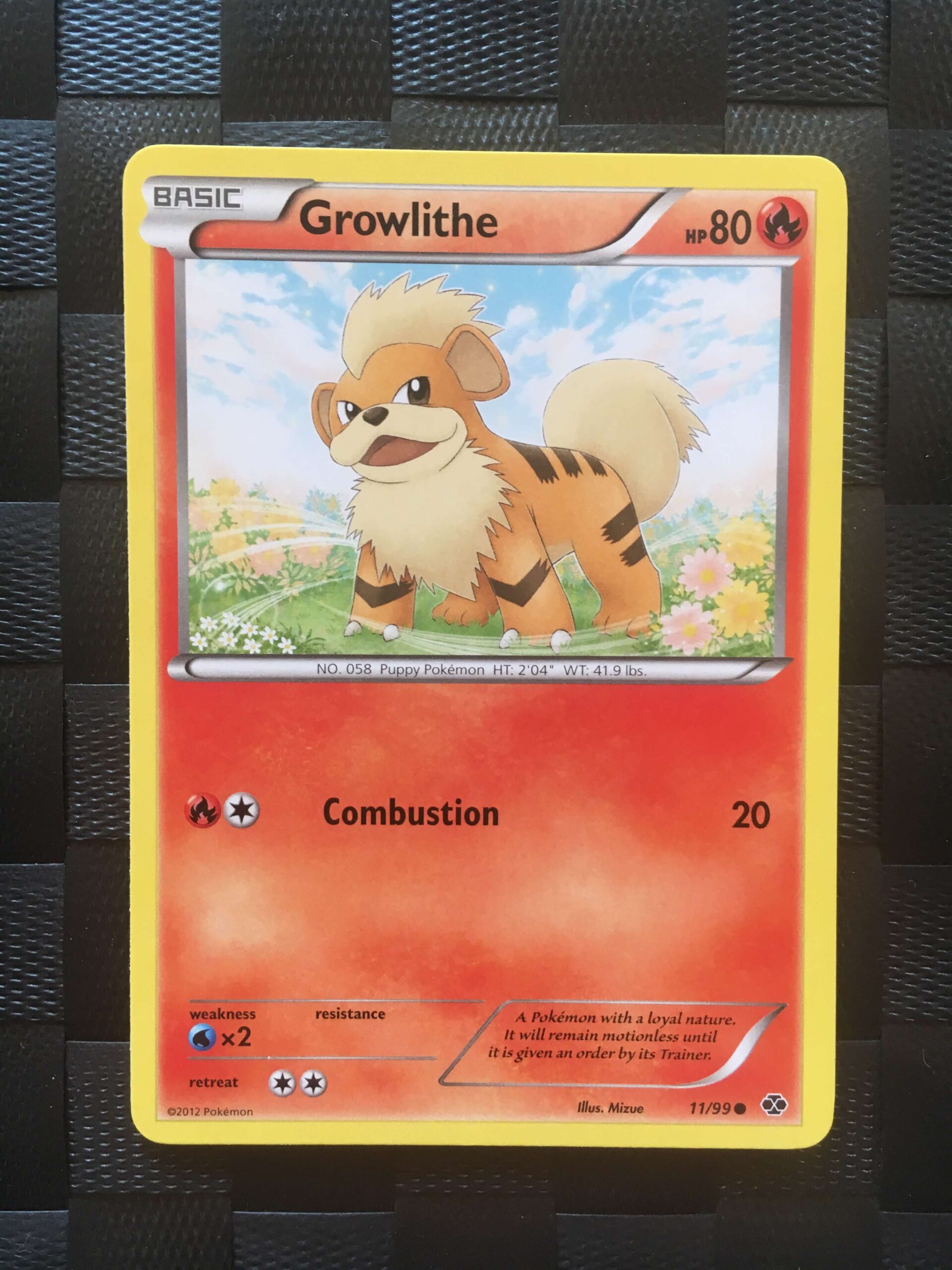 Growlithe Common Black & White: Next Destinies 2 Growlithe Common Black & White: Next Destinies 2