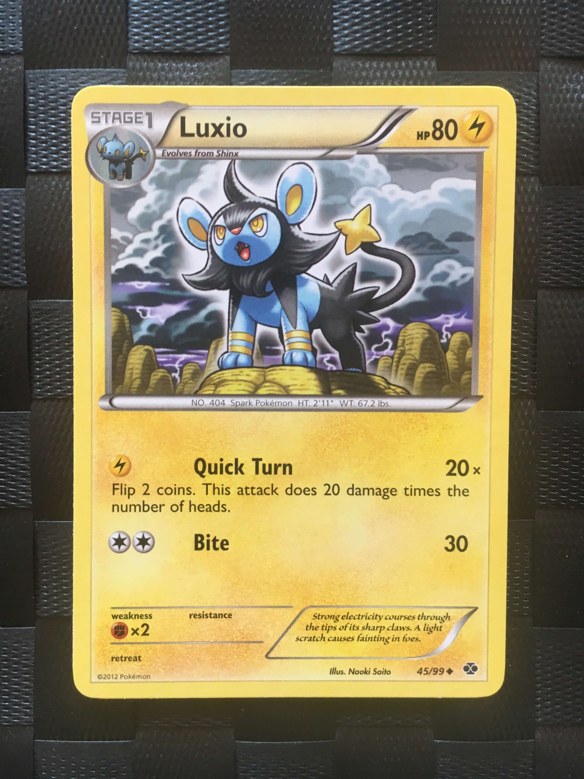 Luxio Uncommon Black & White: Next Destinies 2 Luxio Uncommon Black & White: Next Destinies 2