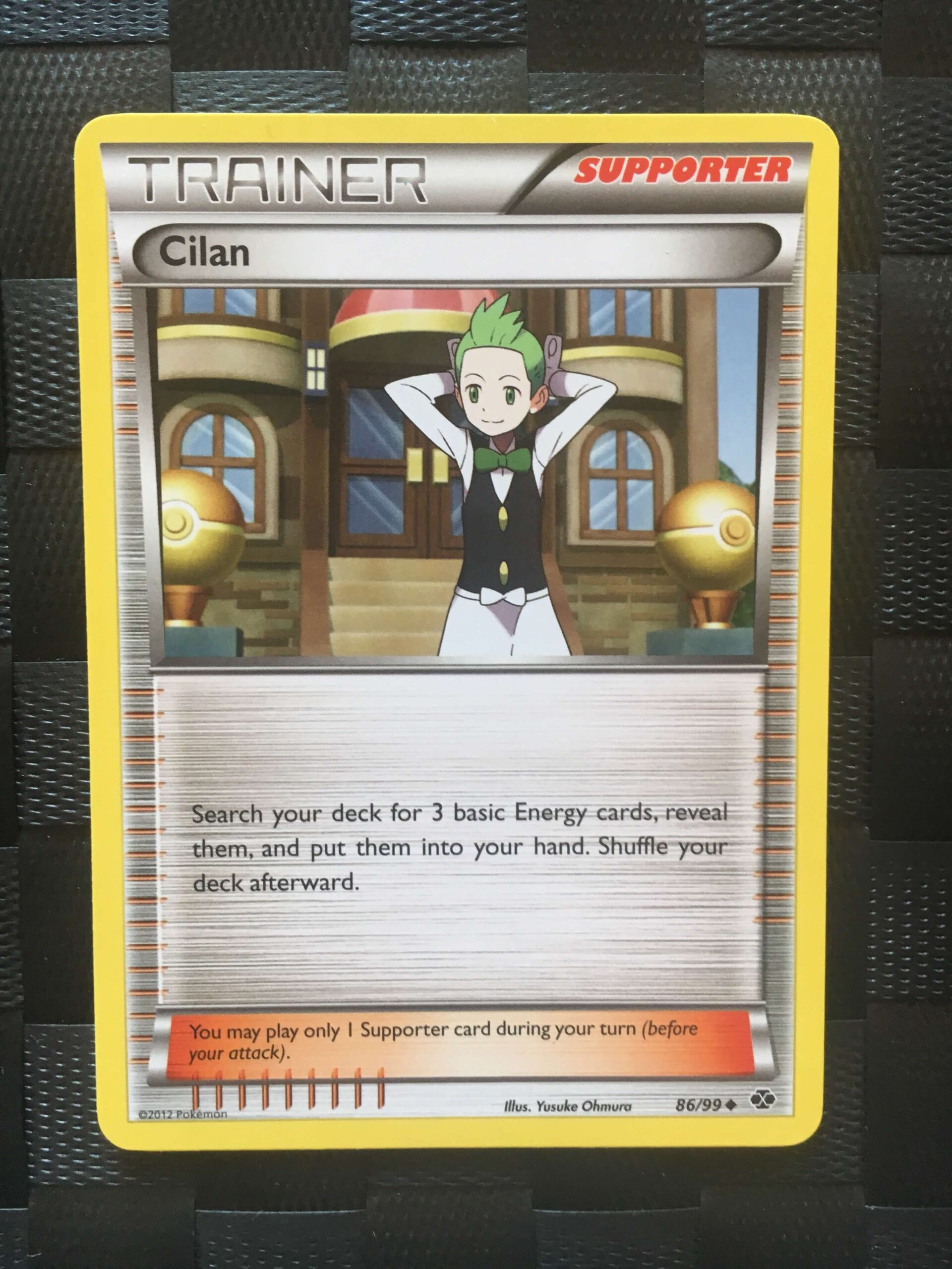 Cilan Uncommon Trainer Black & White: Next Destinies Cilan Uncommon Trainer Black & White: Next Destinies