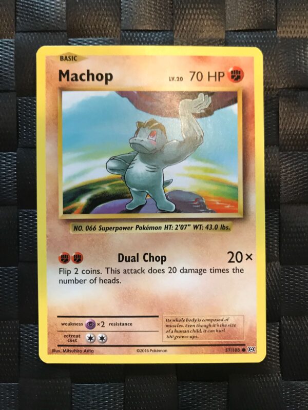 machop pokemon card 2016 Machoke 58/108 Uncommon main image 0