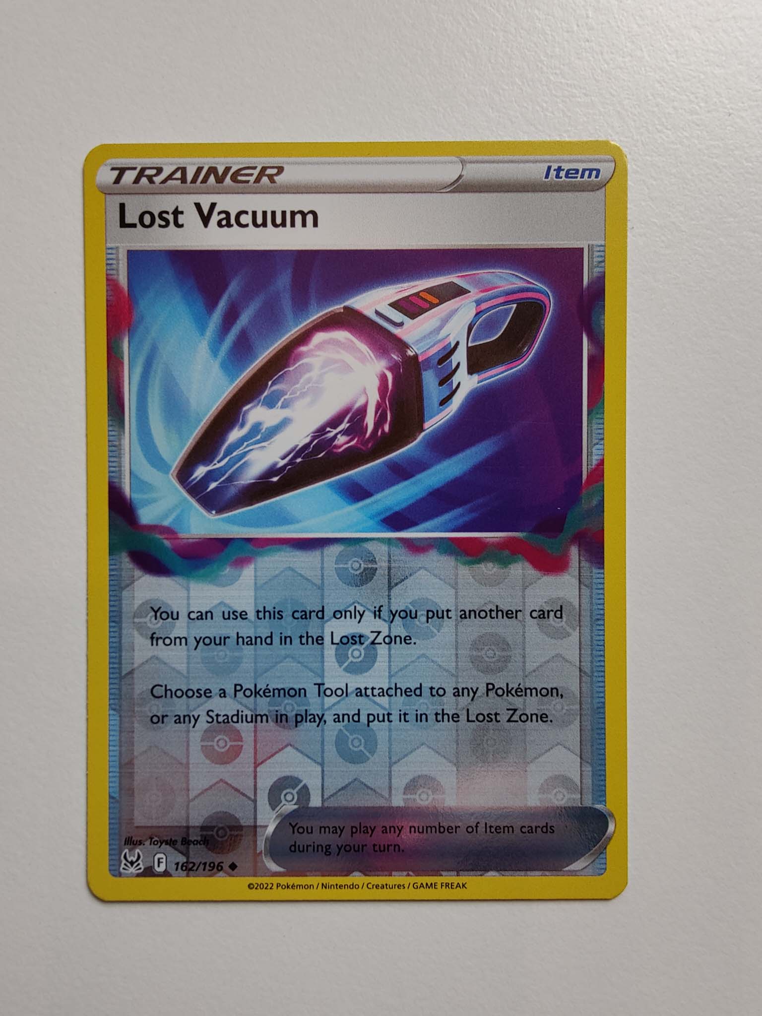 Lost Vacuum Reverse #162/196 – Sword & Shield: Lost Origin Lost Vacuum Reverse #162/196 – Sword & Shield: Lost Origin