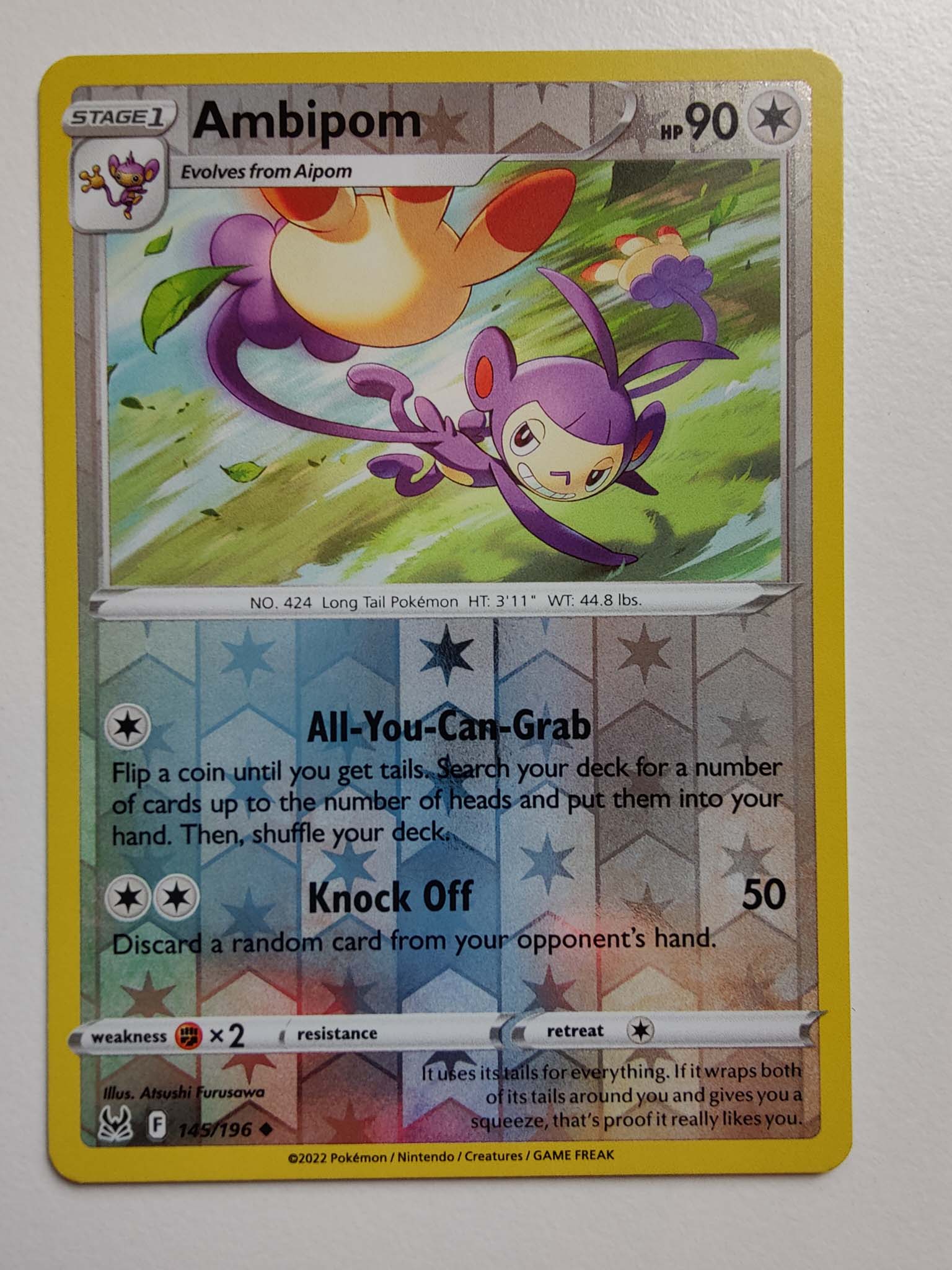 Ambipom Reverse #145/196 – Sword & Shield: Lost Origin