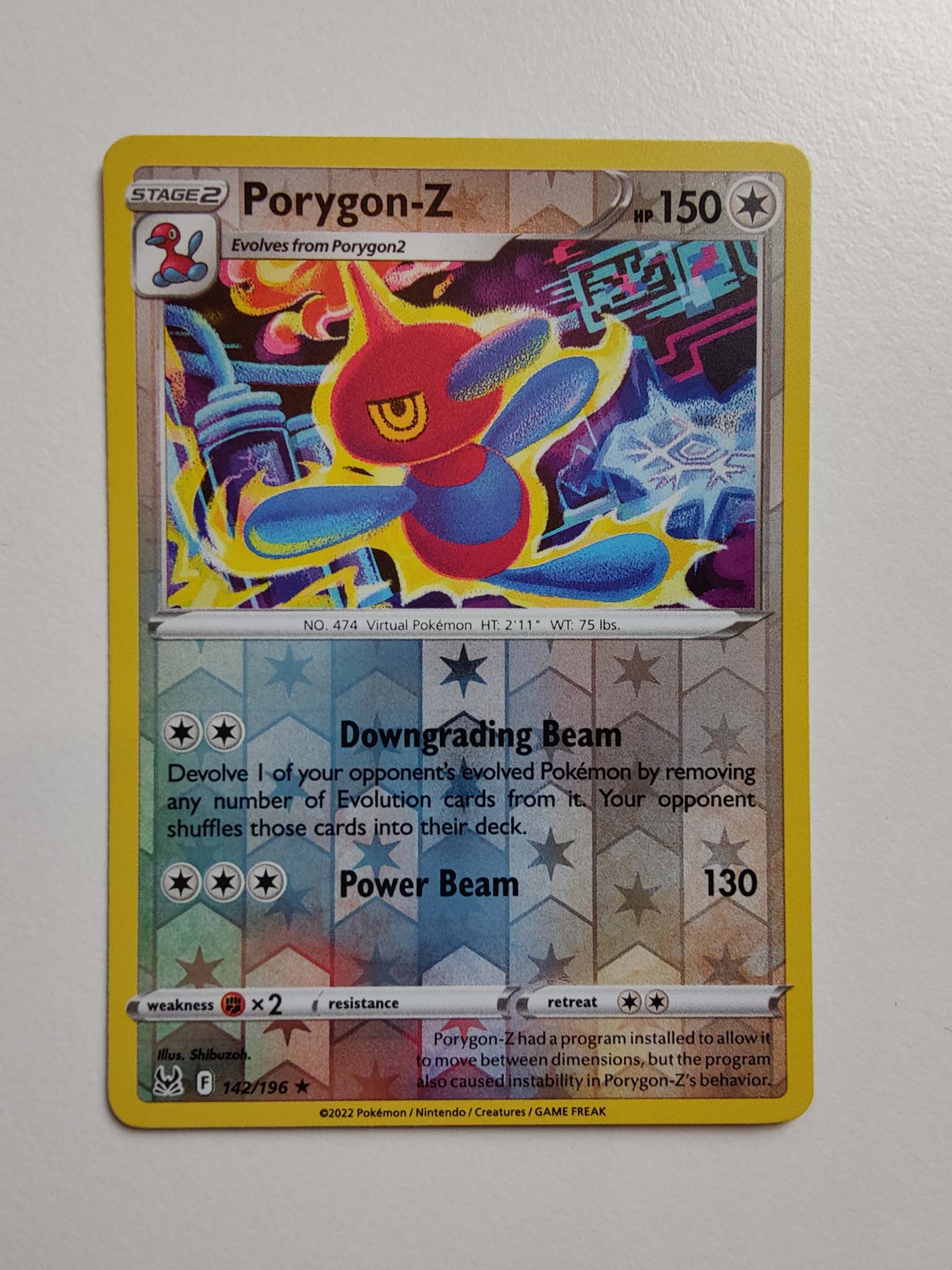 Porygon-Z Reverse Rare #142/196 – Sword & Shield: Lost Origin