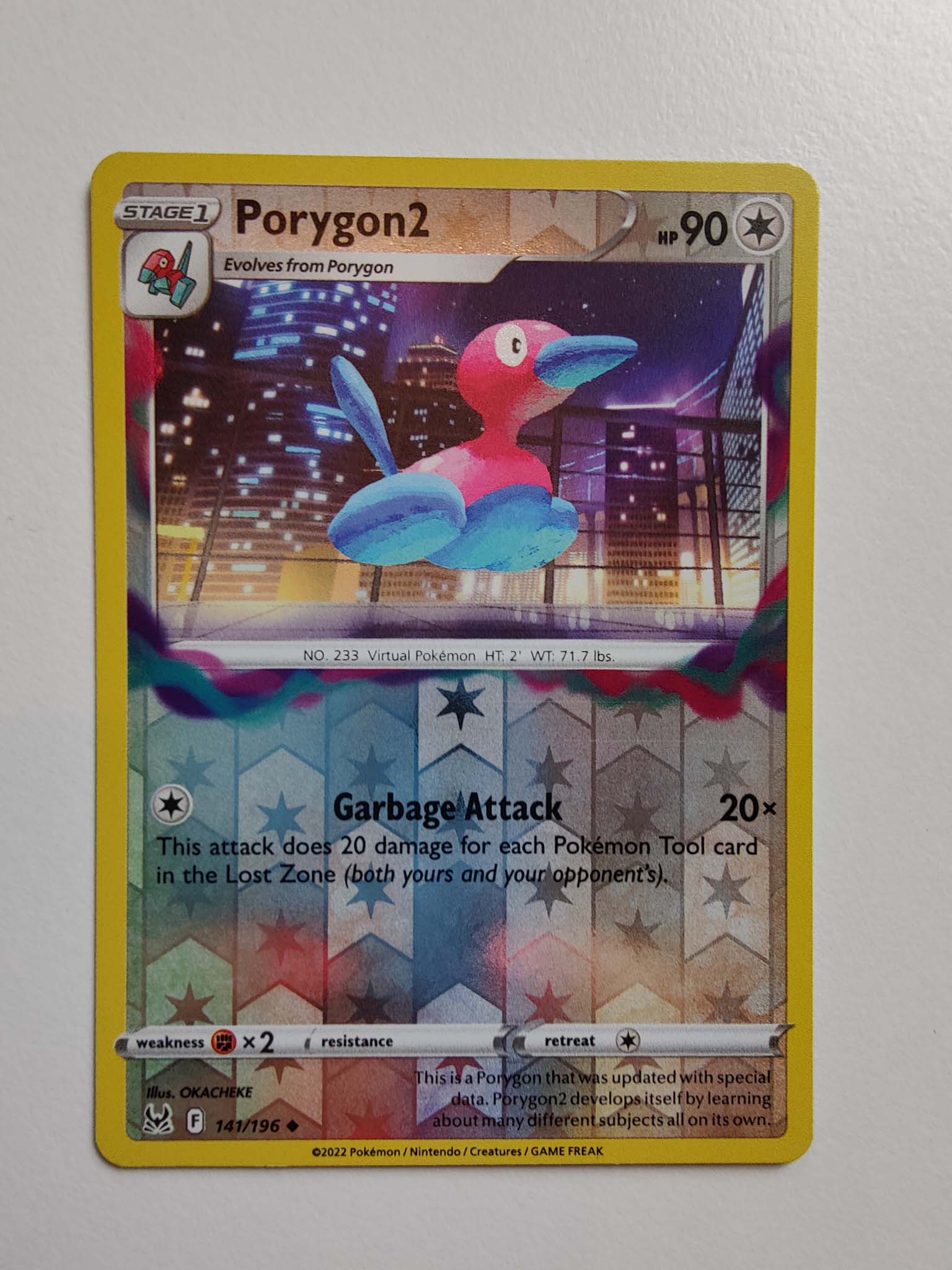 Porygon2 Reverse #141/196 – Sword & Shield: Lost Origin