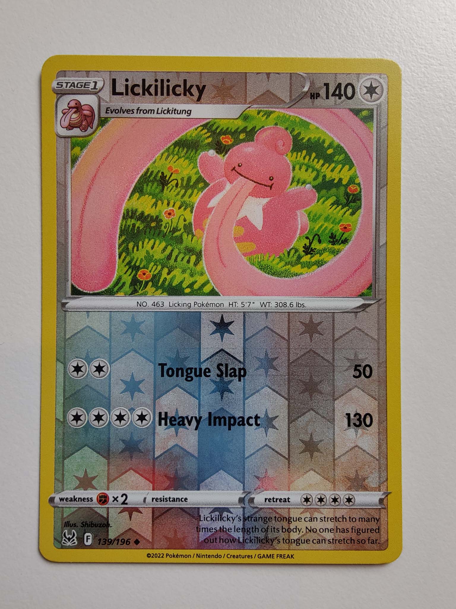 Lickilicky Reverse #139/196 – Sword & Shield: Lost Origin