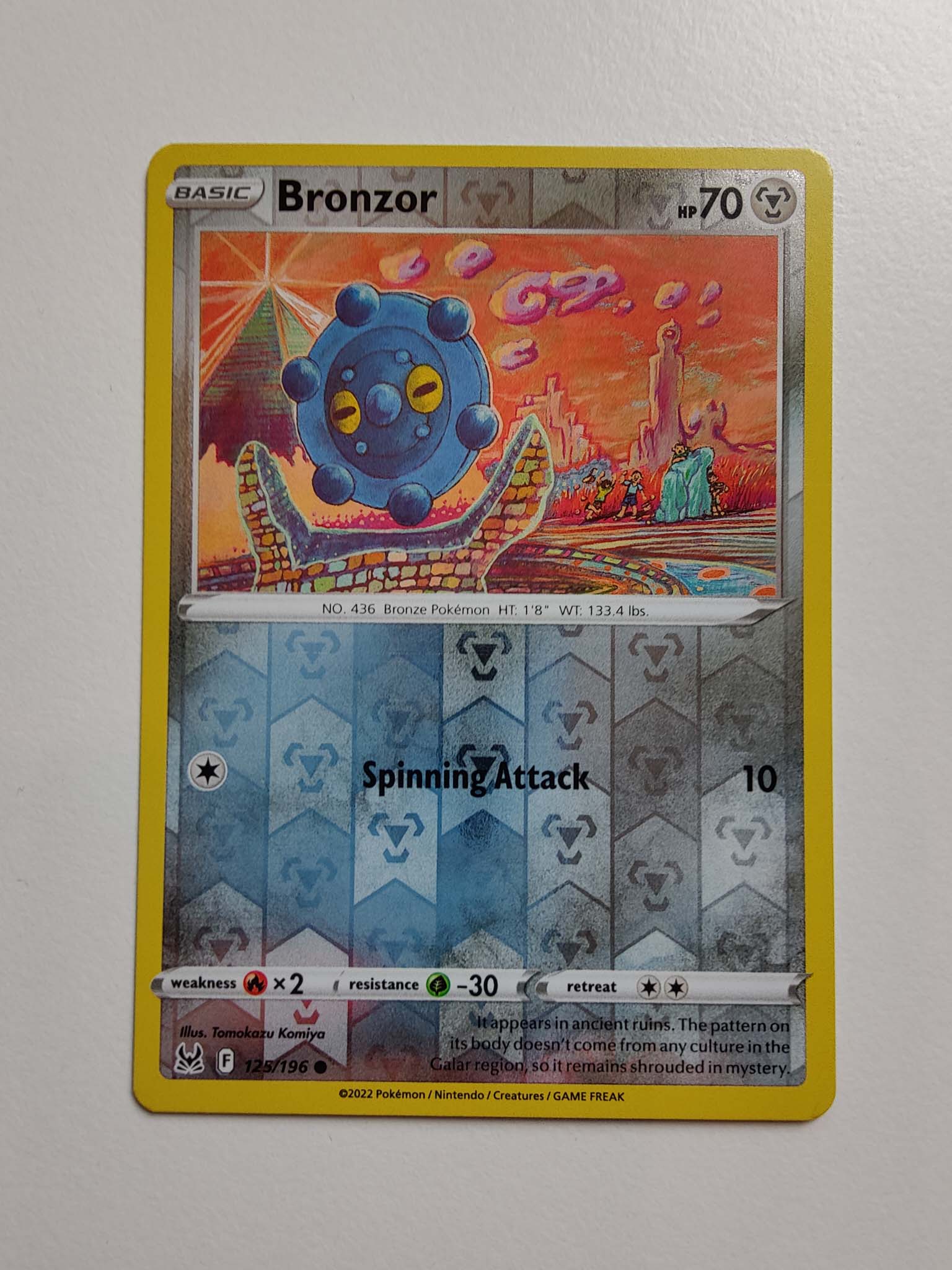 Bronzor Reverse #125/196 – Sword & Shield: Lost Origin