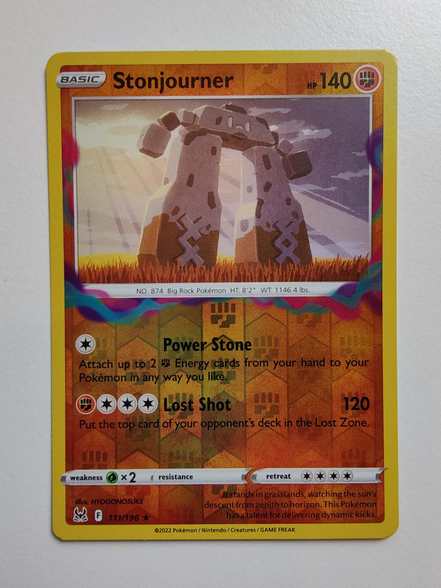Stonjourner Reverse Rare #111/196 – Sword & Shield: Lost Origin Stonjourner Reverse Rare #111/196 – Sword & Shield: Lost Origin
