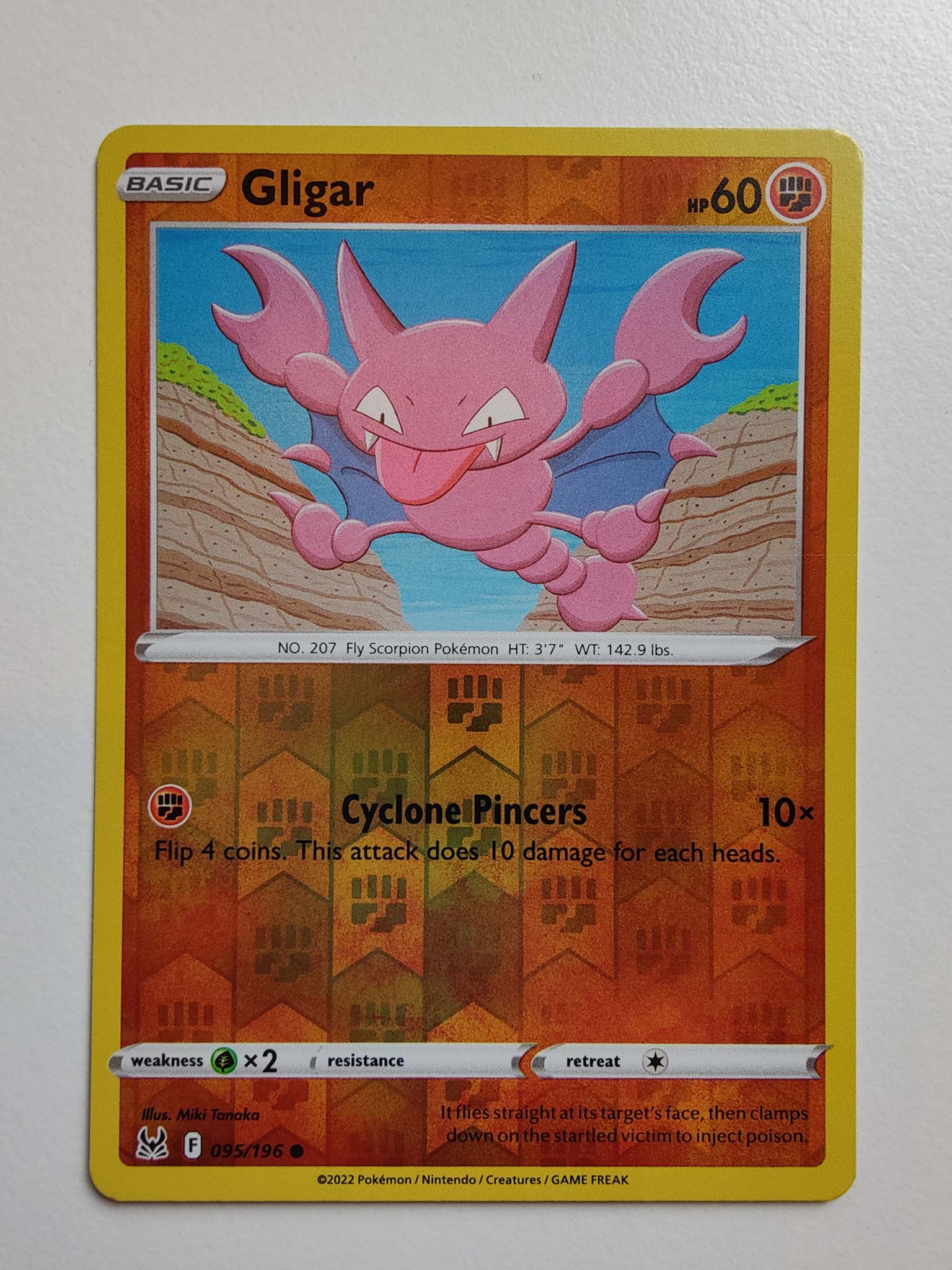 Gligar Reverse #095/196 – Sword & Shield: Lost Origin Gligar Reverse #095/196 – Sword & Shield: Lost Origin