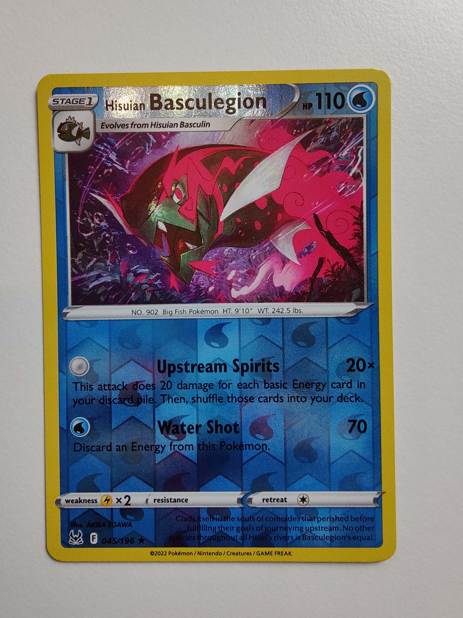 Hisuian Basculegion Reverse Rare #045/196 – Sword & Shield: Lost Origin Hisuian Basculegion Reverse Rare #045/196 – Sword & Shield: Lost Origin
