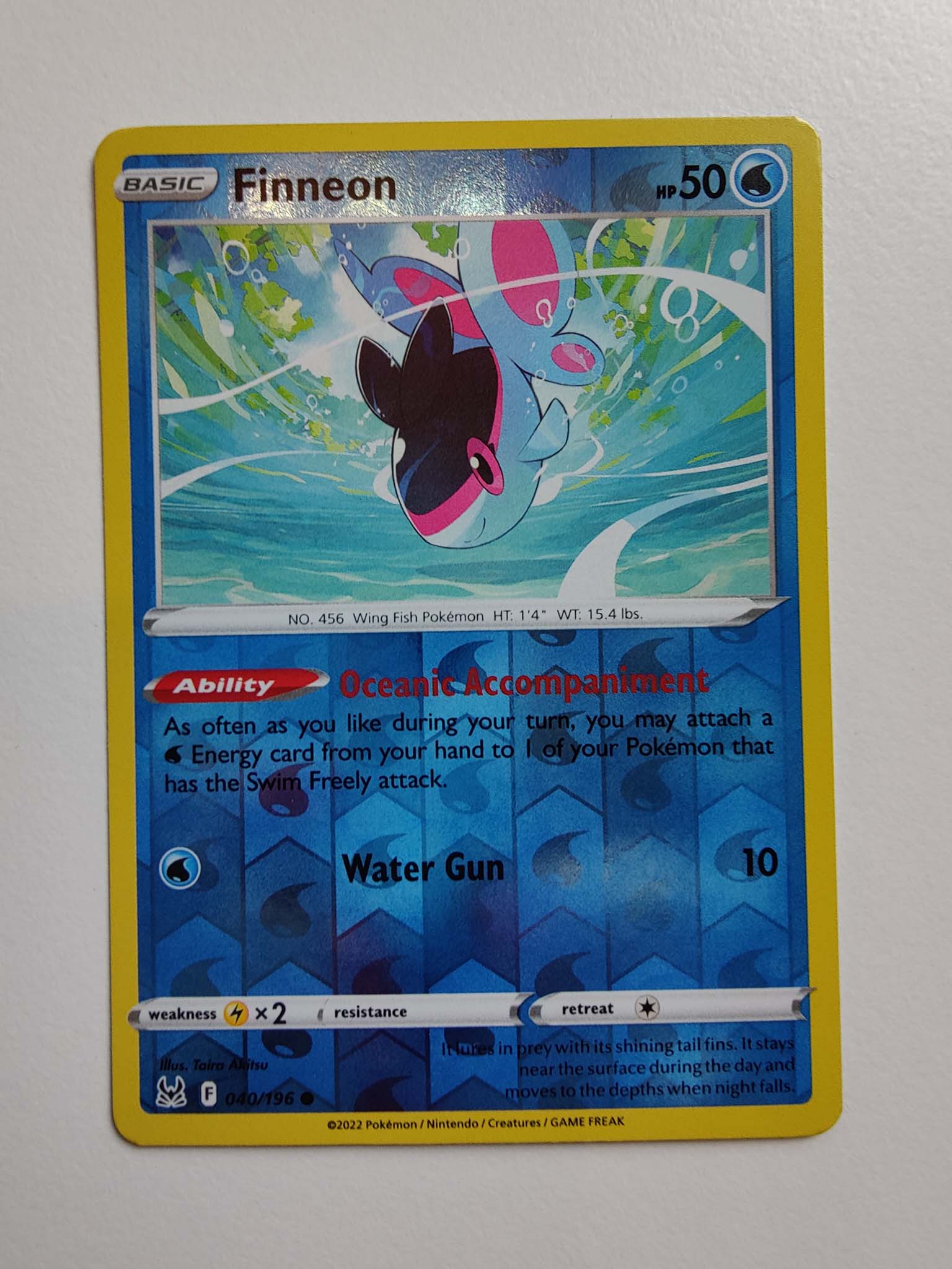 Finneon Reverse #040/196 – Sword & Shield: Lost Origin Finneon Reverse #040/196 – Sword & Shield: Lost Origin