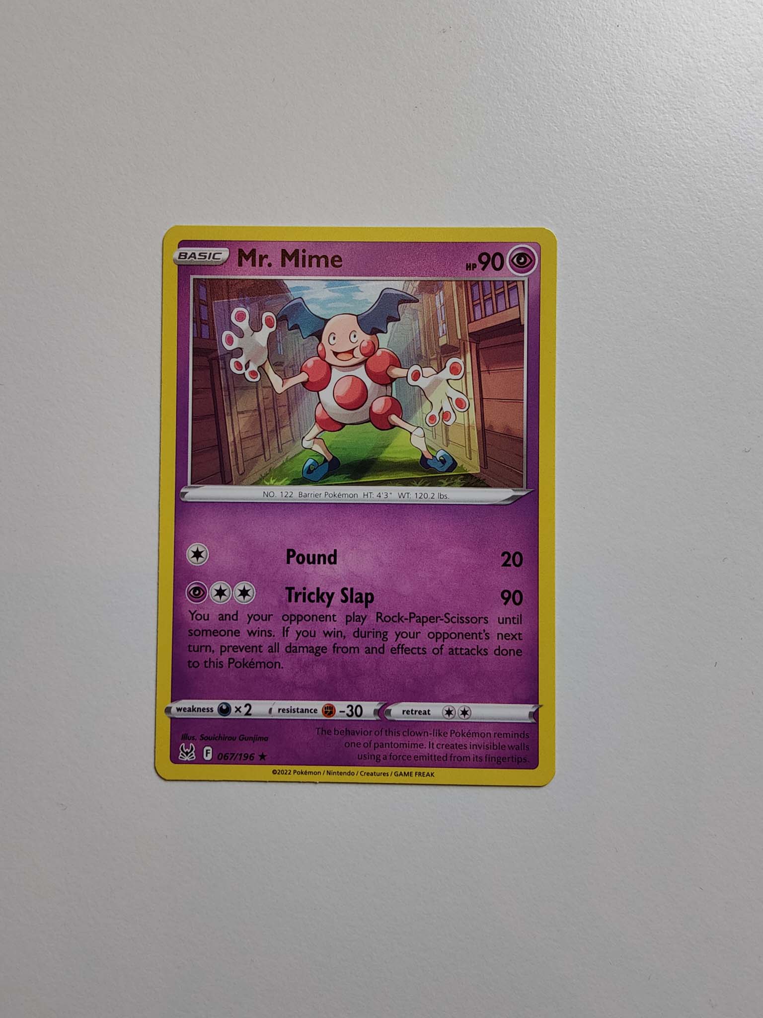 Mr. Mime Rare #67/196 – Sword & Shield: Lost Origin