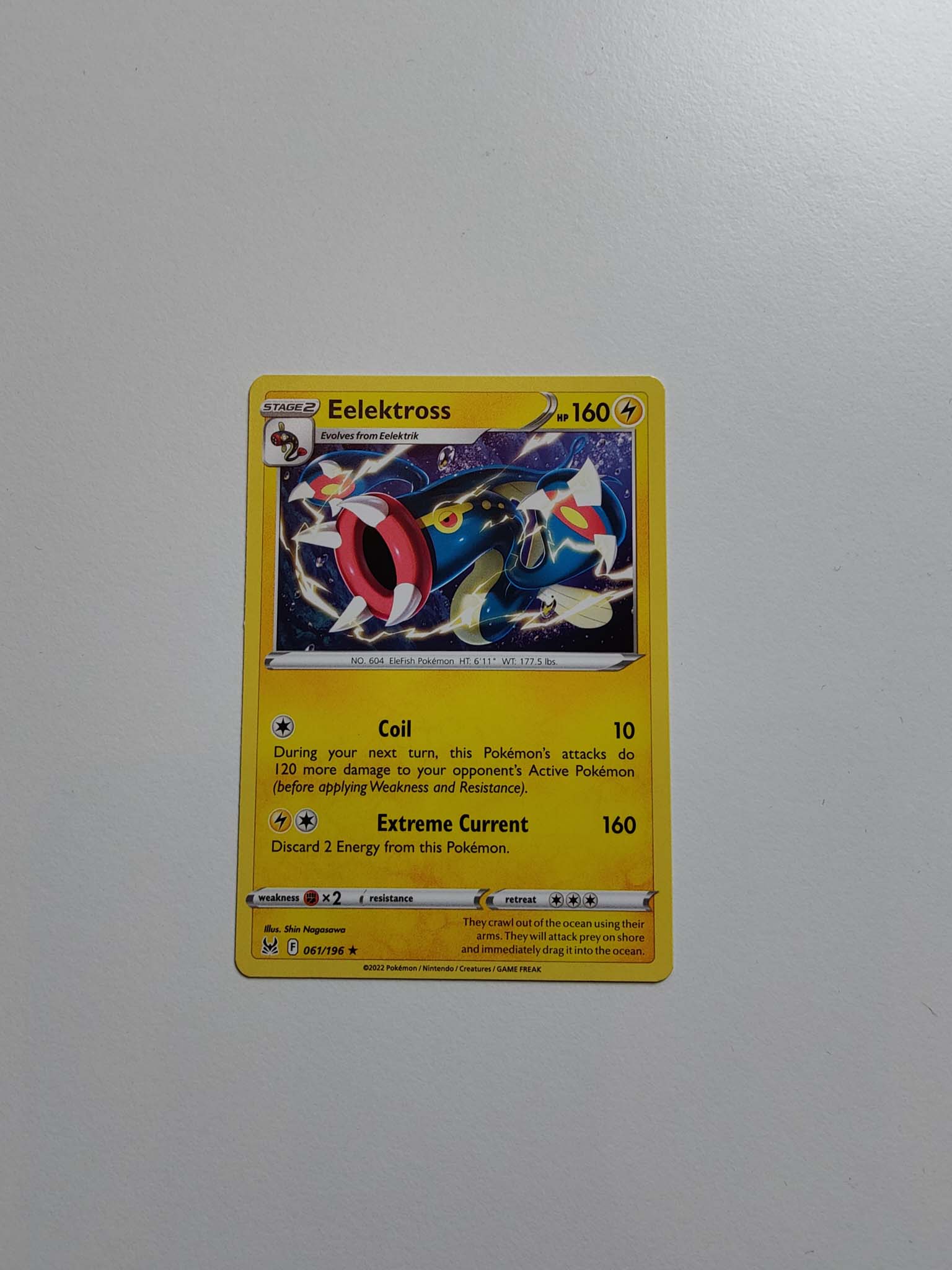 Eelektross Rare #61/196 – Sword & Shield: Lost Origin Eelektross Rare #61/196 – Sword & Shield: Lost Origin