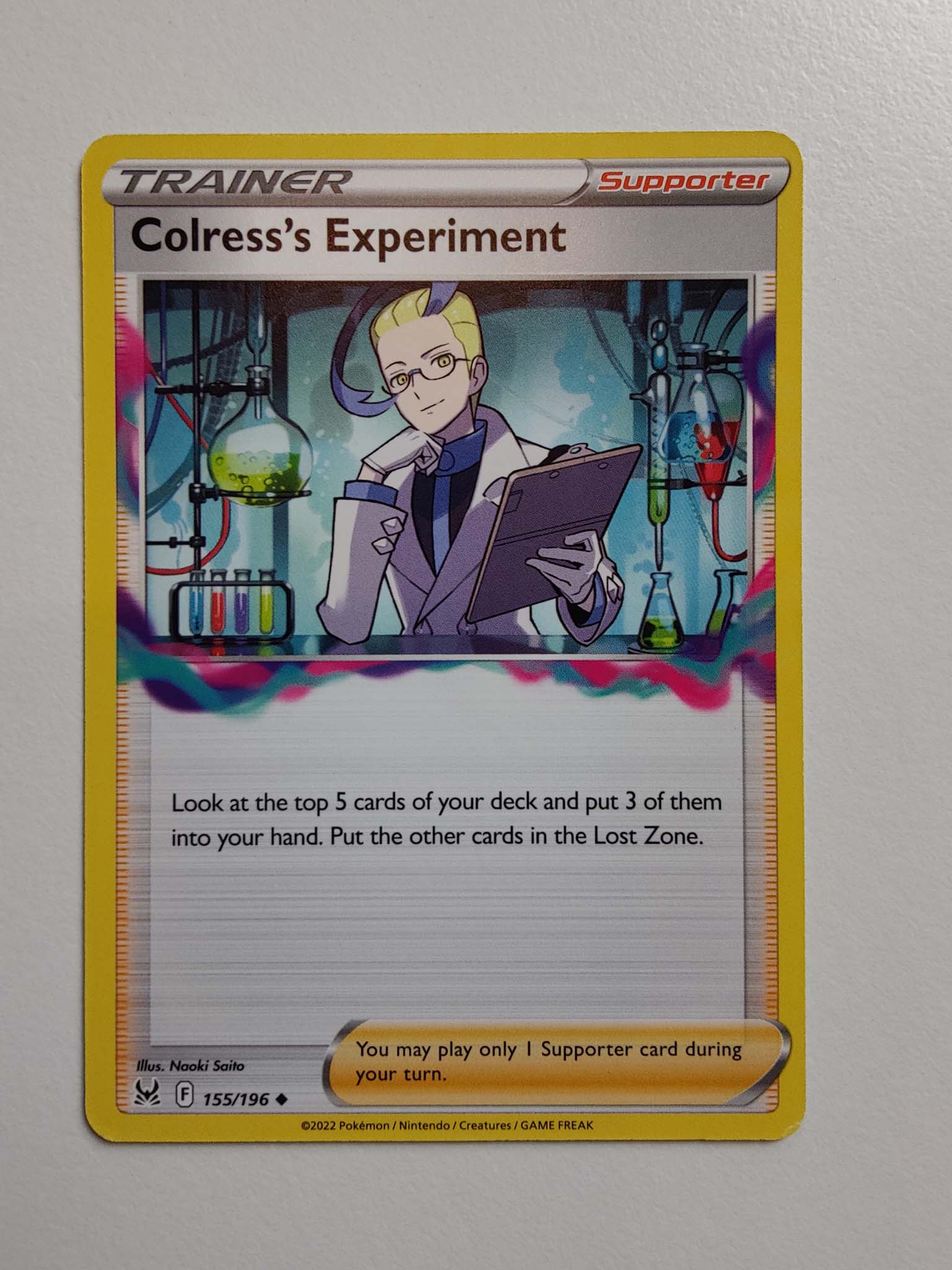 Colress’s Experiment #155/196 – Sword & Shield: Lost Origin Colress’s Experiment #155/196 – Sword & Shield: Lost Origin