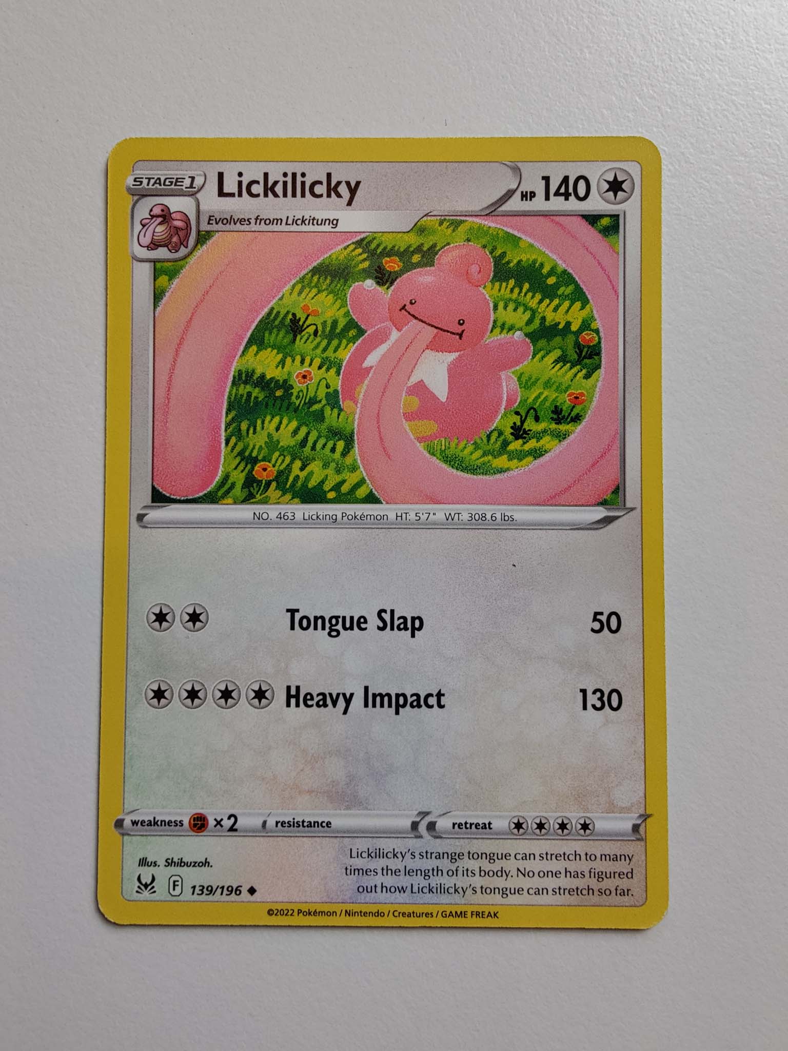 Lickilicky #139/196 – Sword & Shield: Lost Origin Lickilicky #139/196 – Sword & Shield: Lost Origin