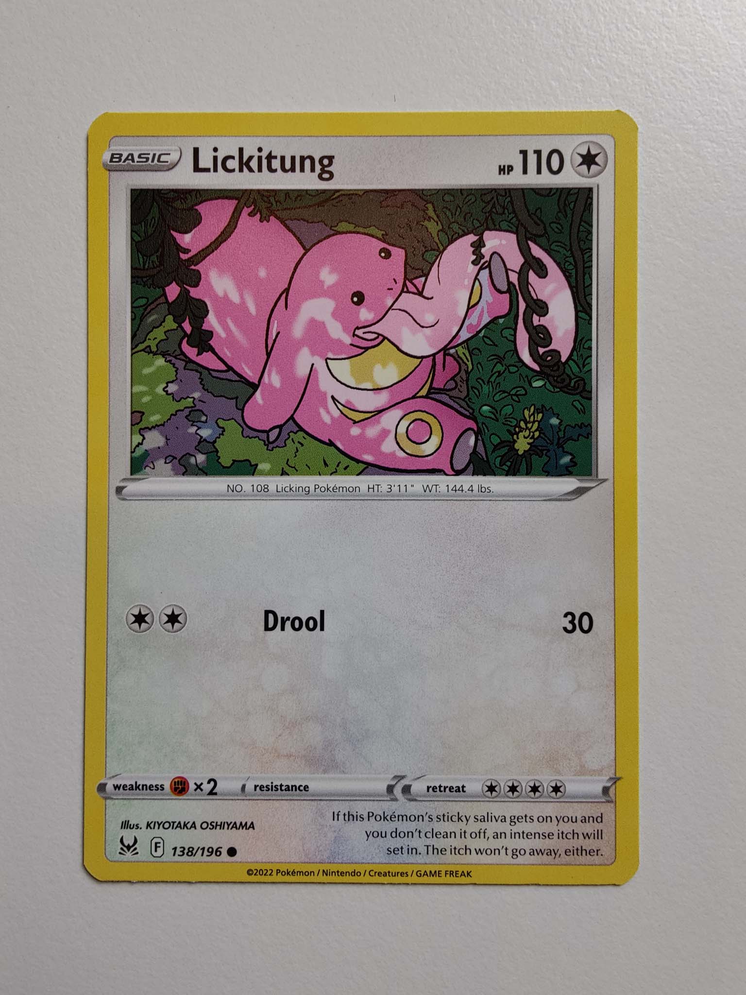 Lickitung #138/196 – Sword & Shield: Lost Origin