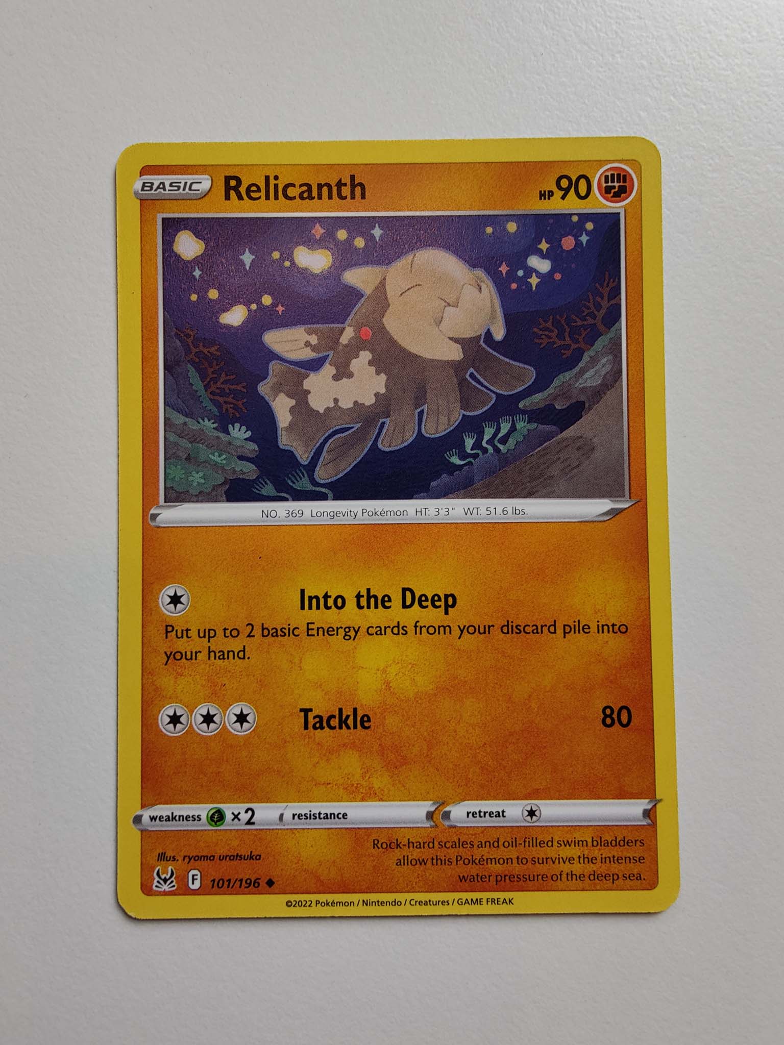 Relicanth #101/196 – Sword & Shield: Lost Origin