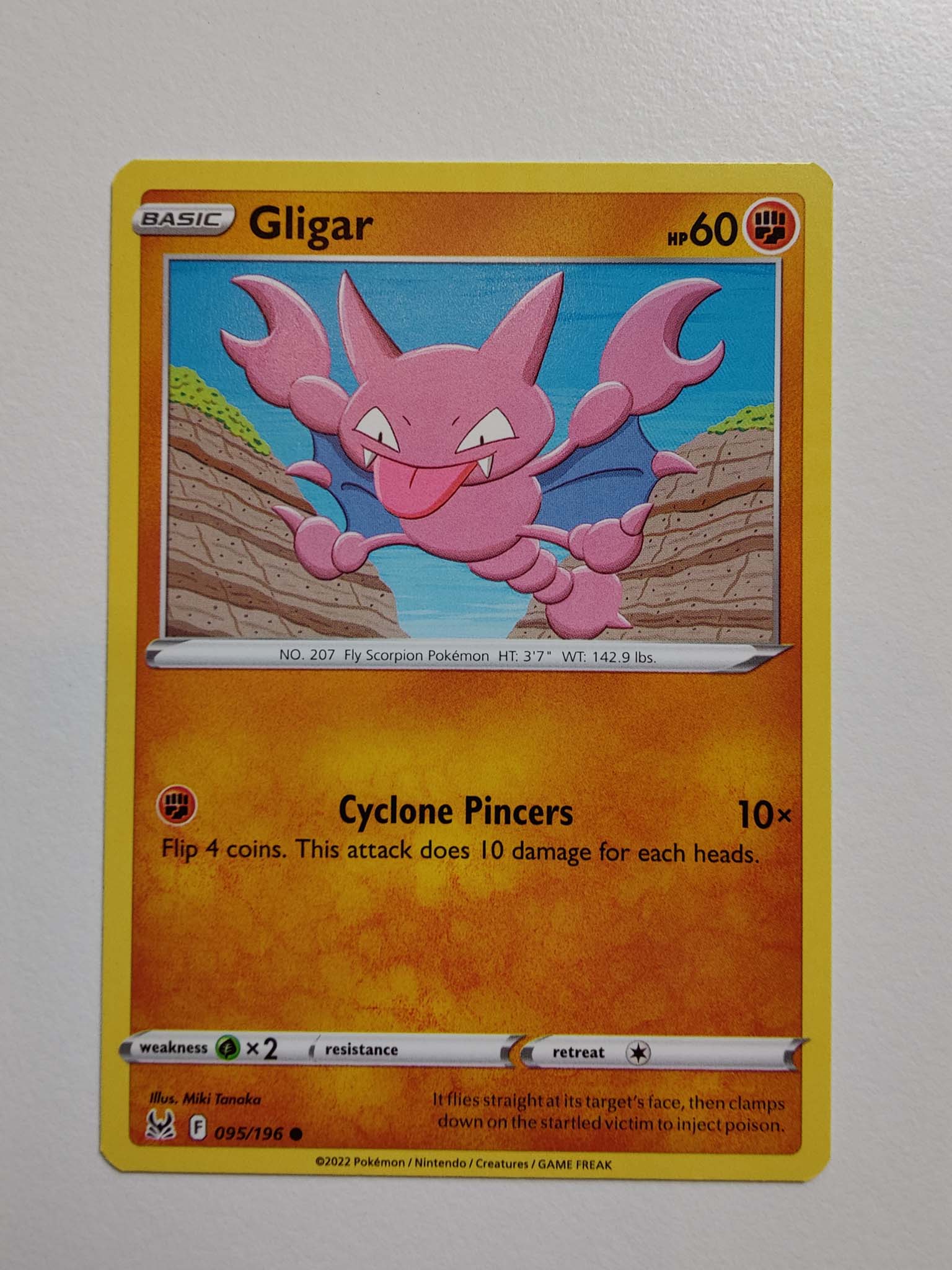 Gligar #95/196 – Sword & Shield: Lost Origin Gligar #95/196 – Sword & Shield: Lost Origin