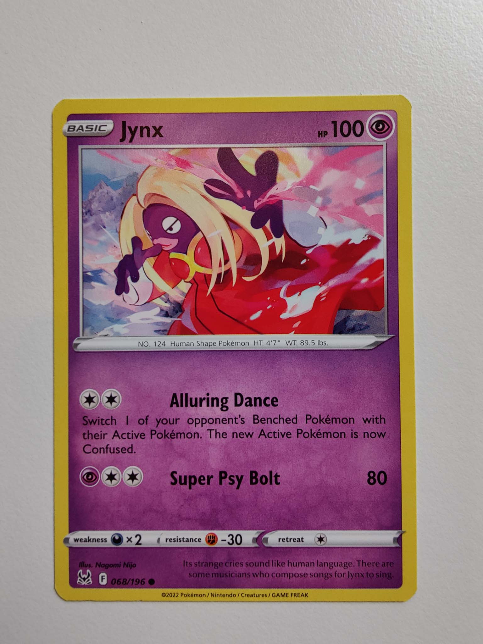 Jynx #68/196 – Sword & Shield: Lost Origin